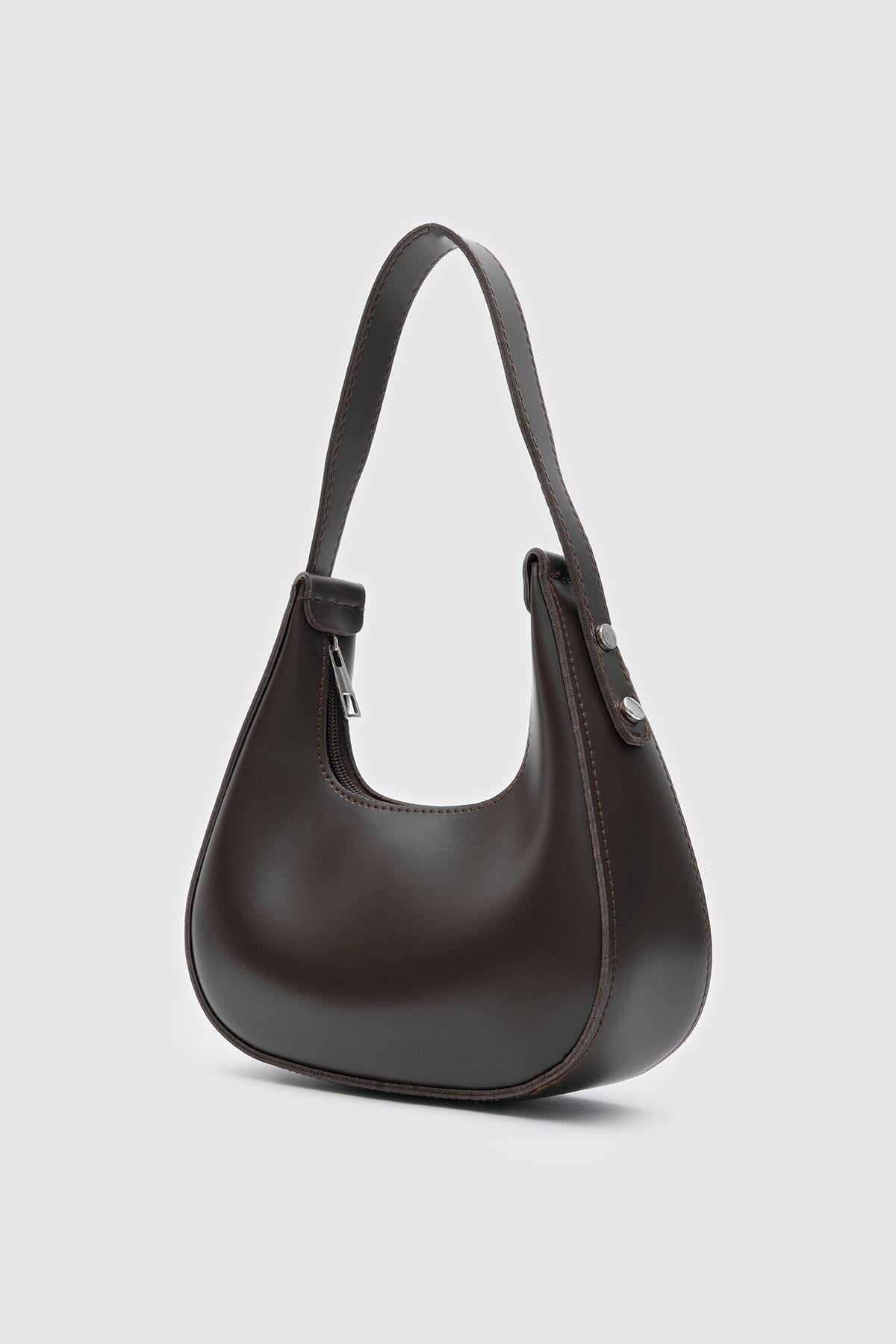 Minimal Baget Çanta Acı Kahve