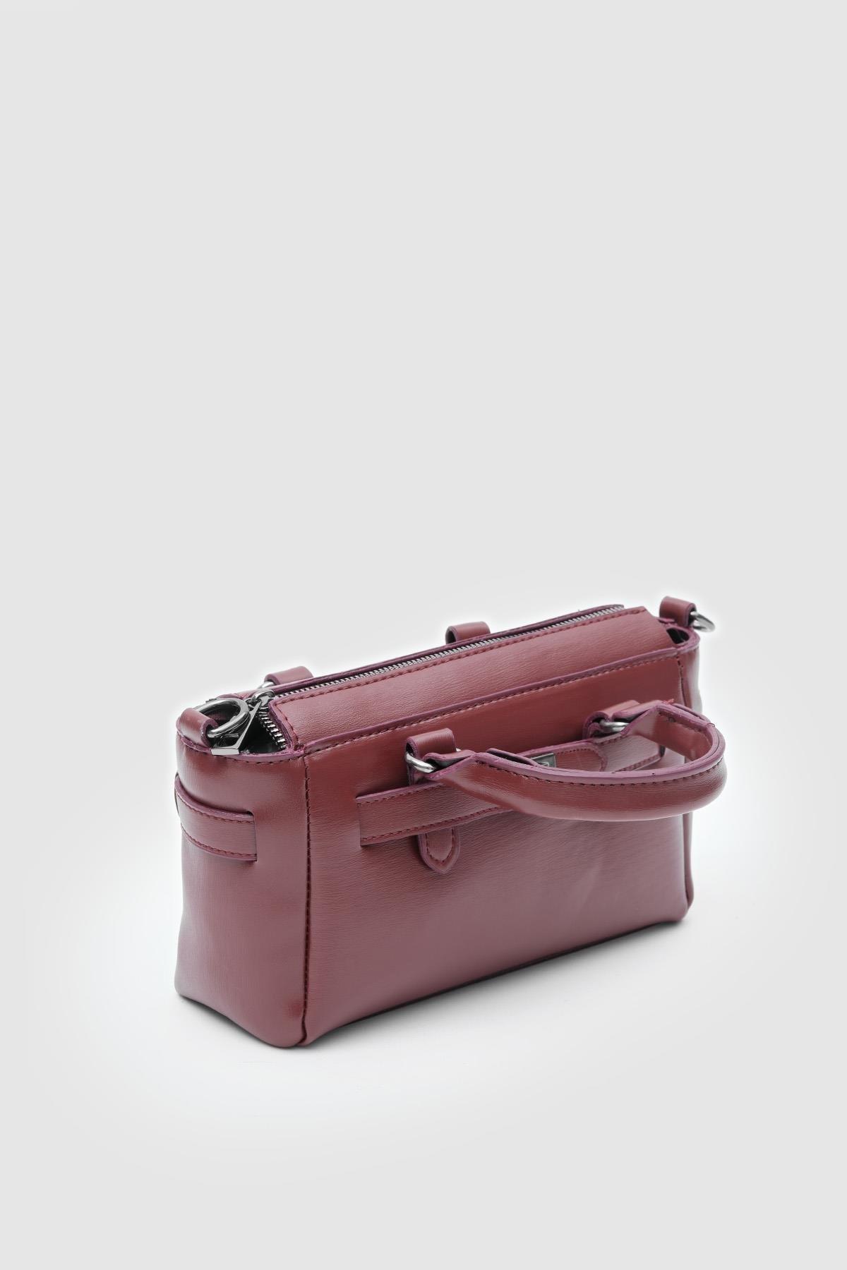 Minimal Çapraz Çanta Bordo