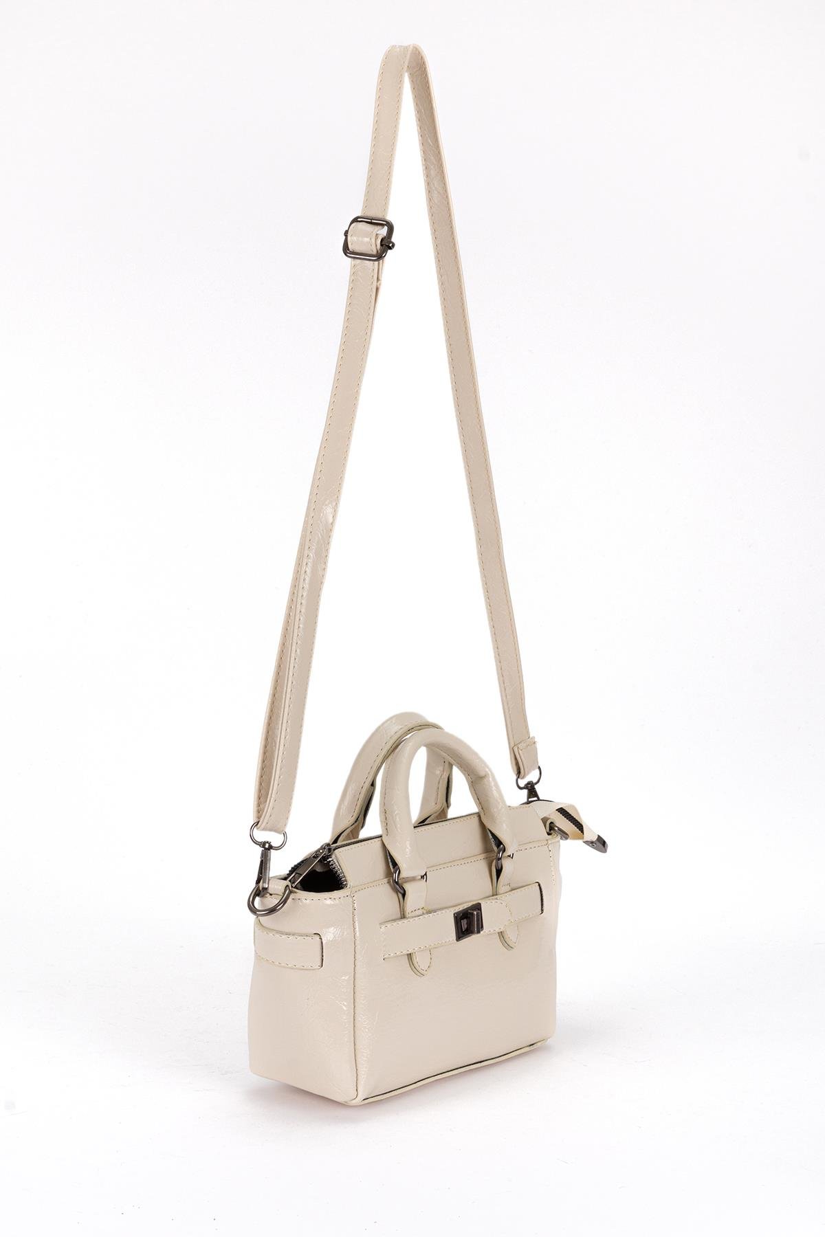 Minimal Çapraz Çanta Ekru