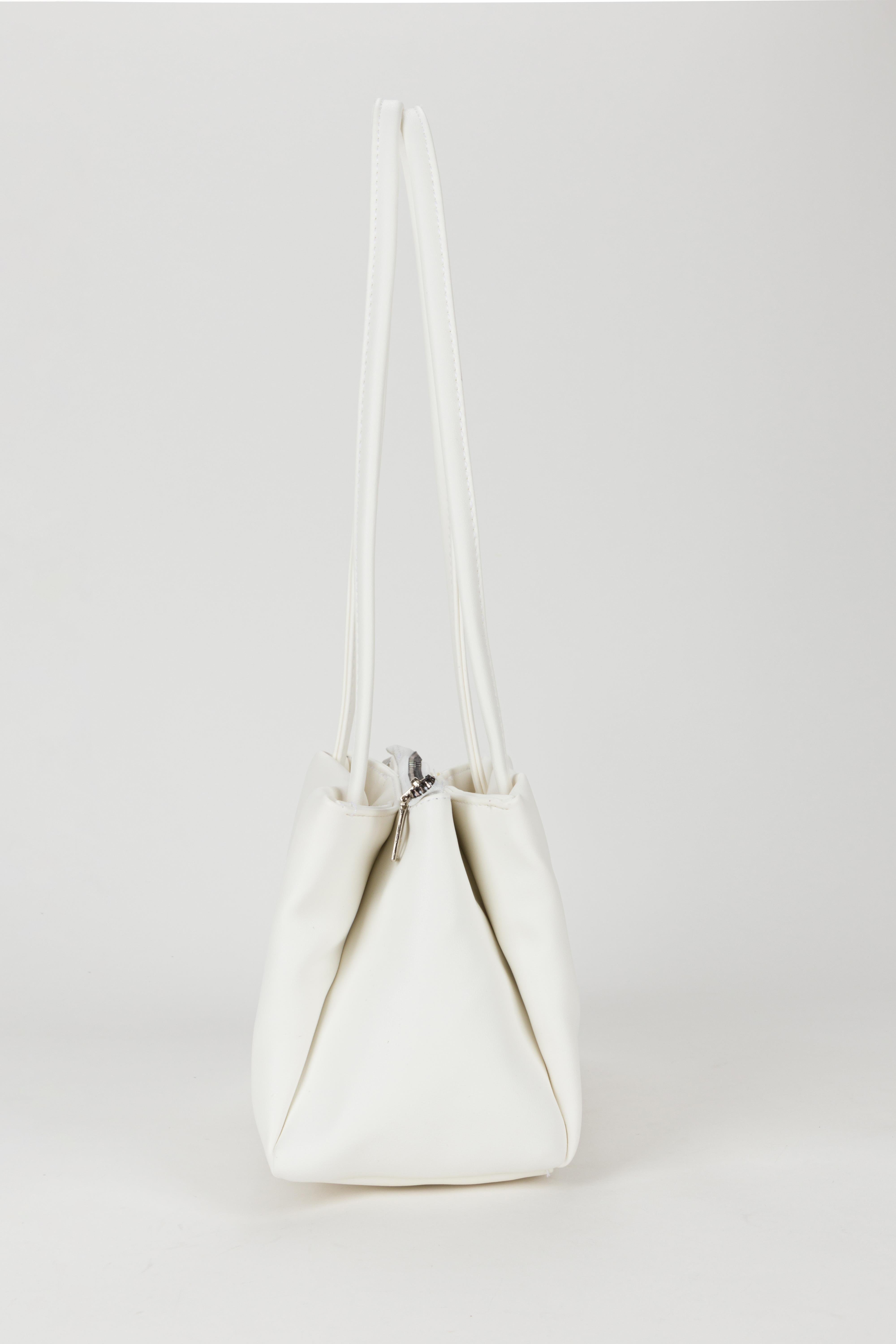 Minimalist Baget Çanta Beyaz