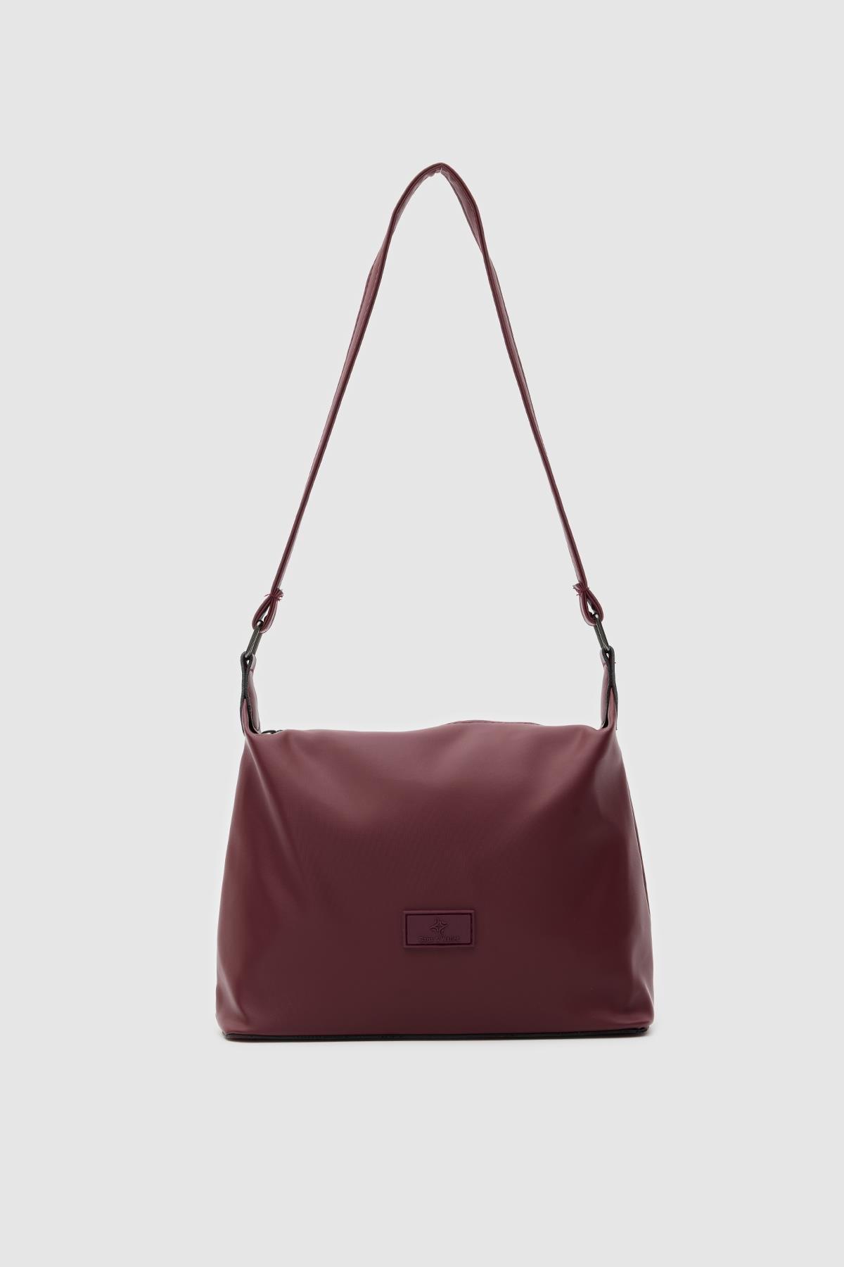 Mono Model Omuz Çantası Bordo