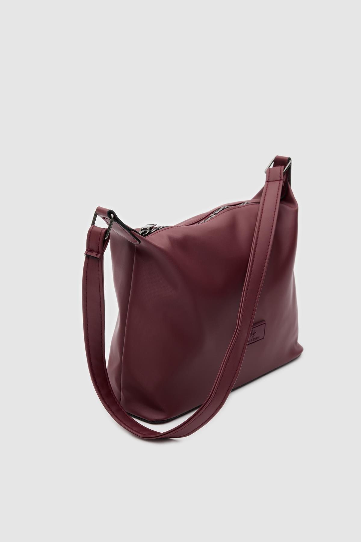 Mono Model Omuz Çantası Bordo