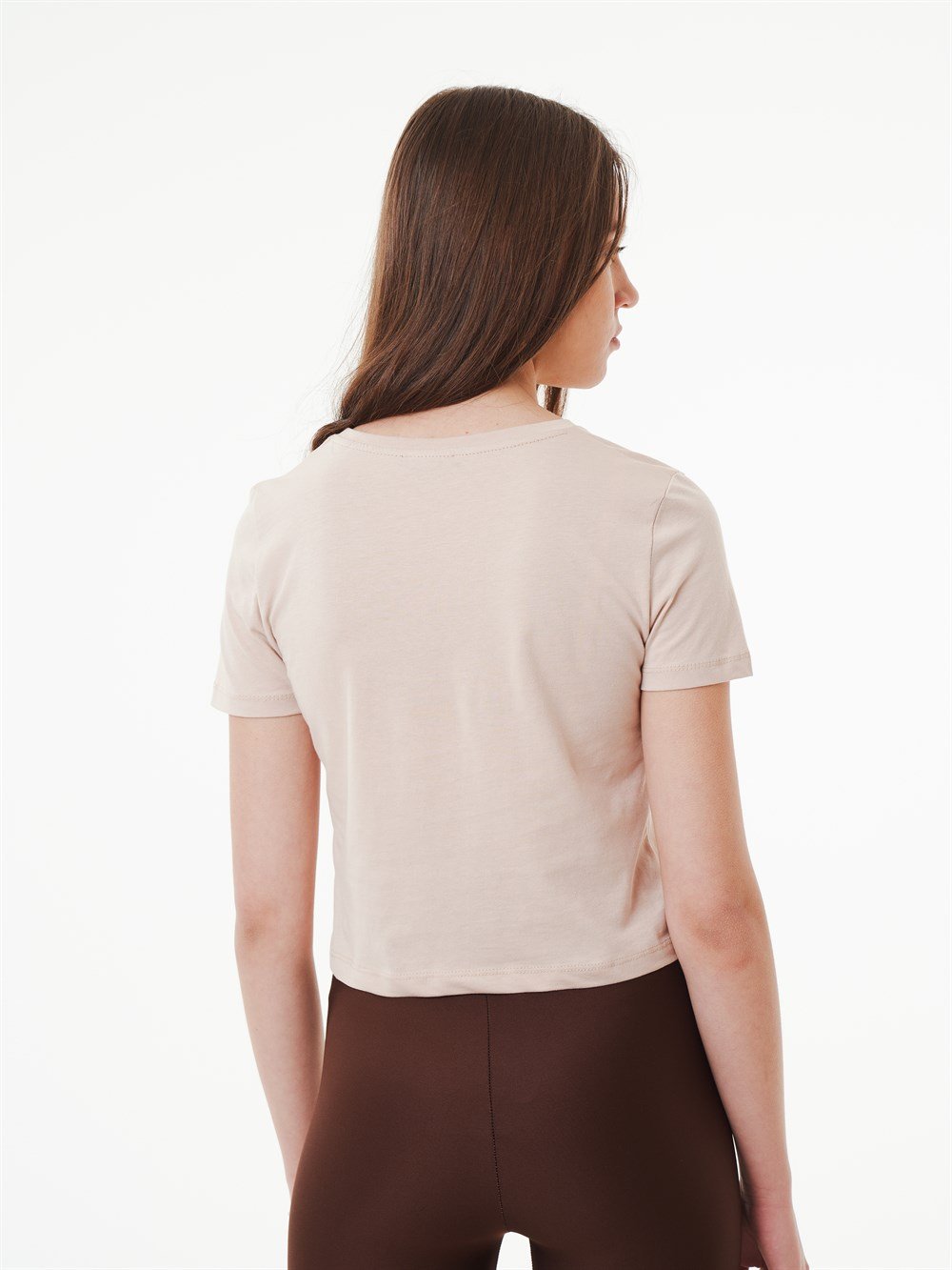 Nakış Baskılı Kısa T-shirt