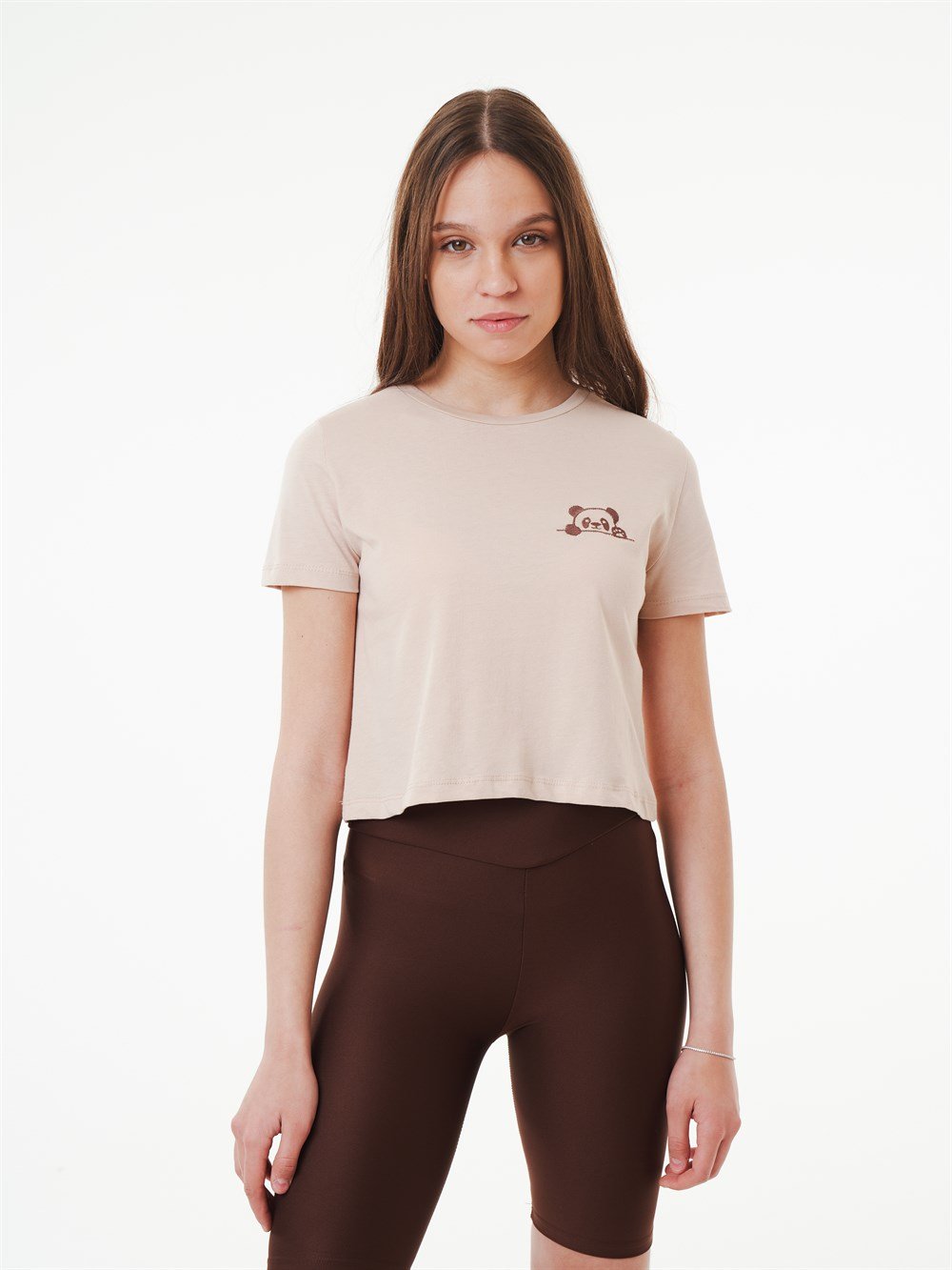 Nakış Baskılı Kısa T-shirt