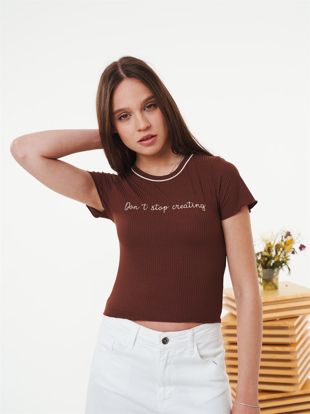Nakış Baskılı T-shirt