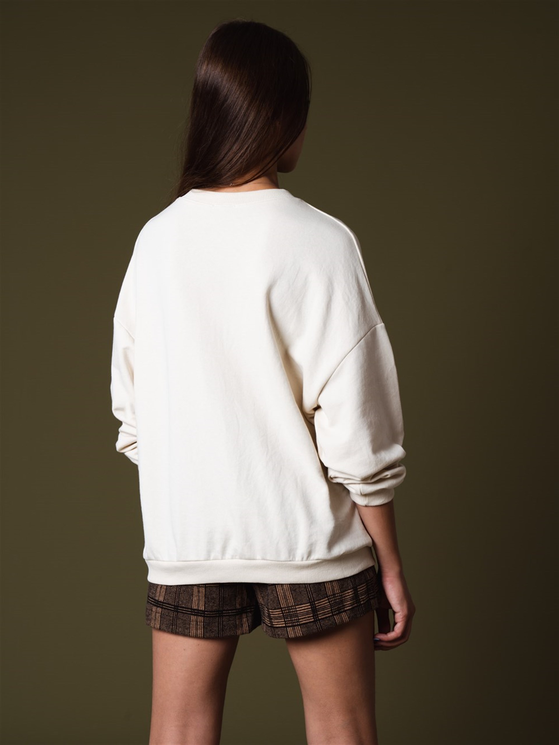 New Jersey Yazı Baskılı Sweatshirt