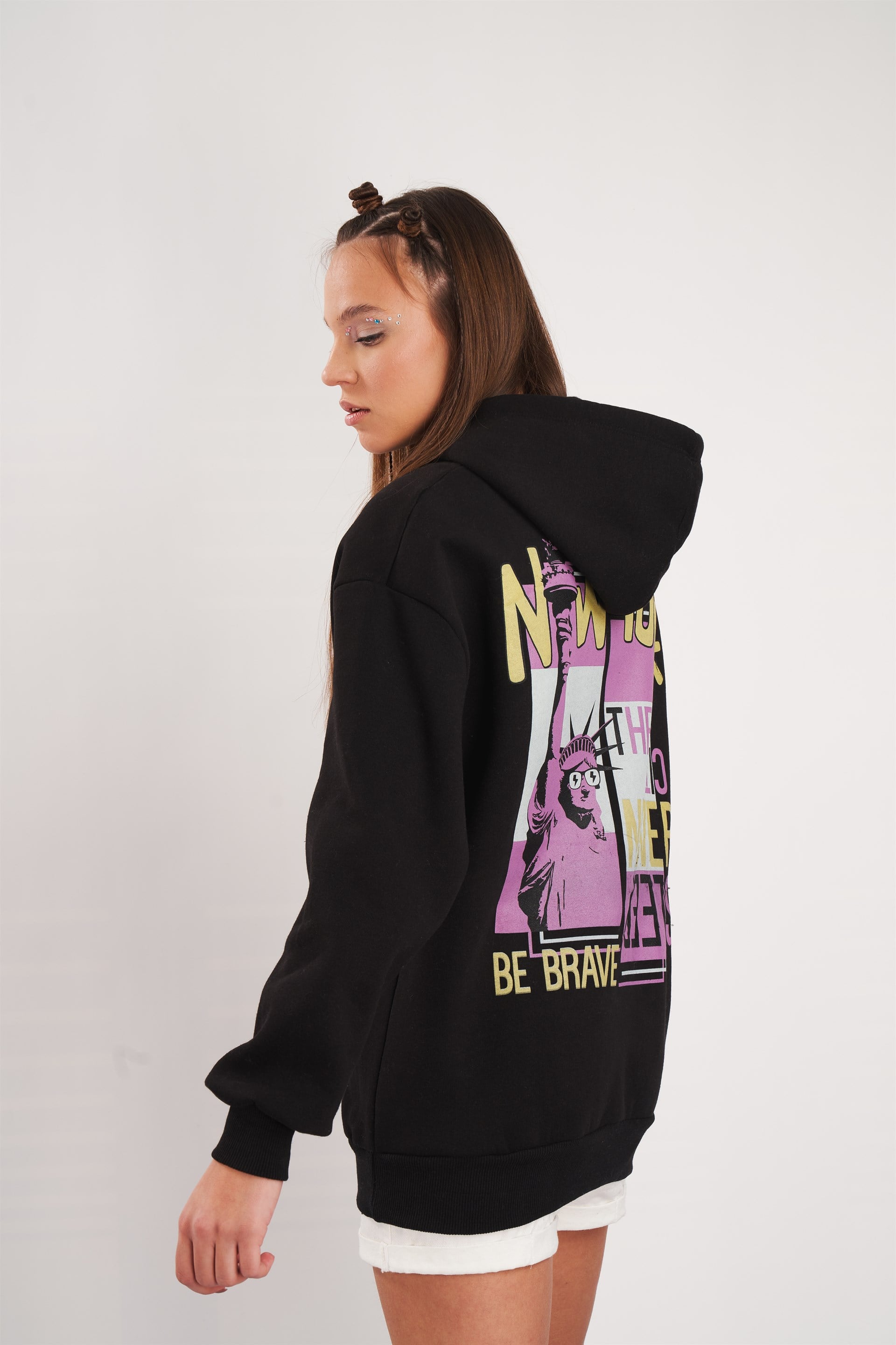 New York Baskılı Sweatshirt