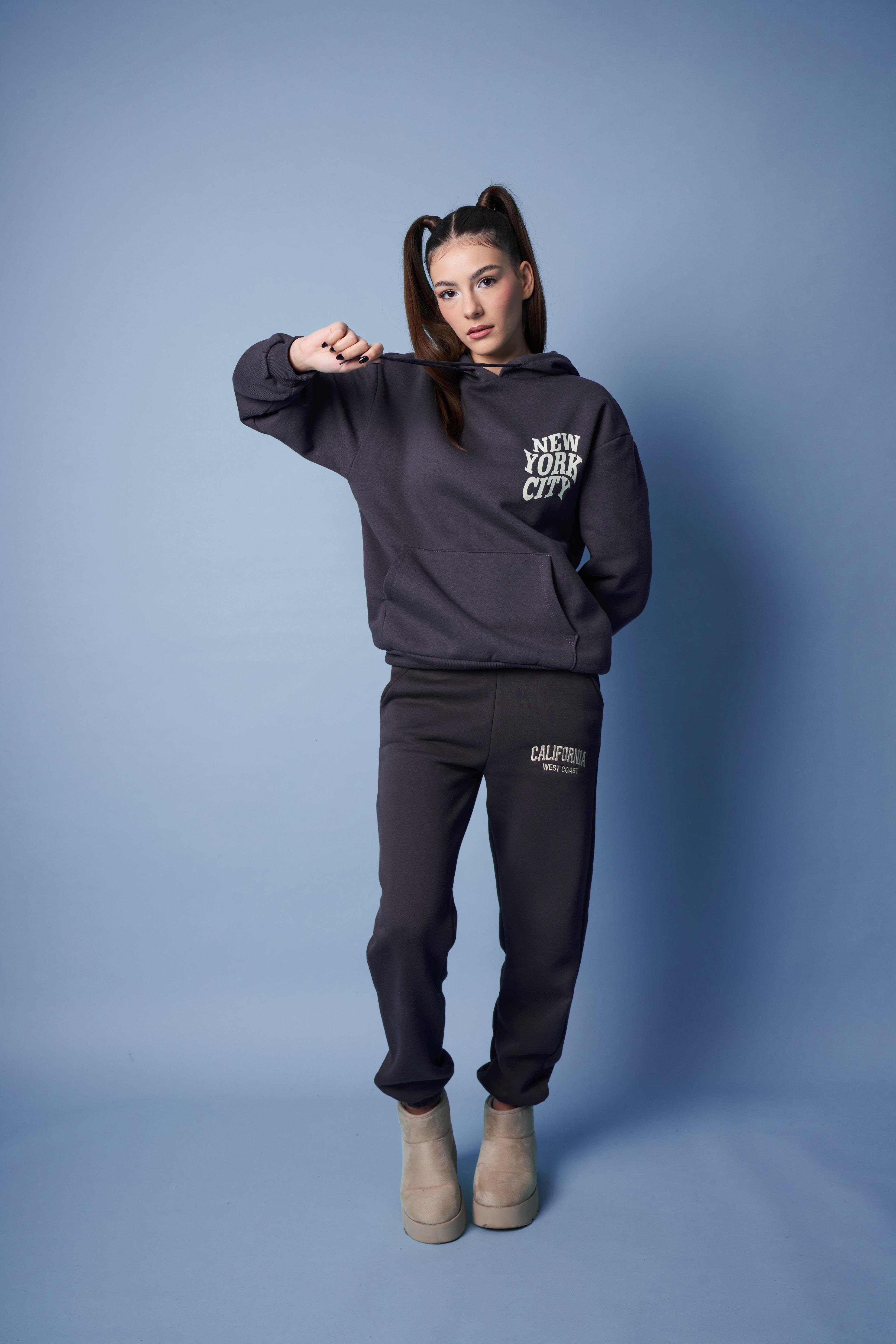 New York City Yazı Baskılı Sweatshirt