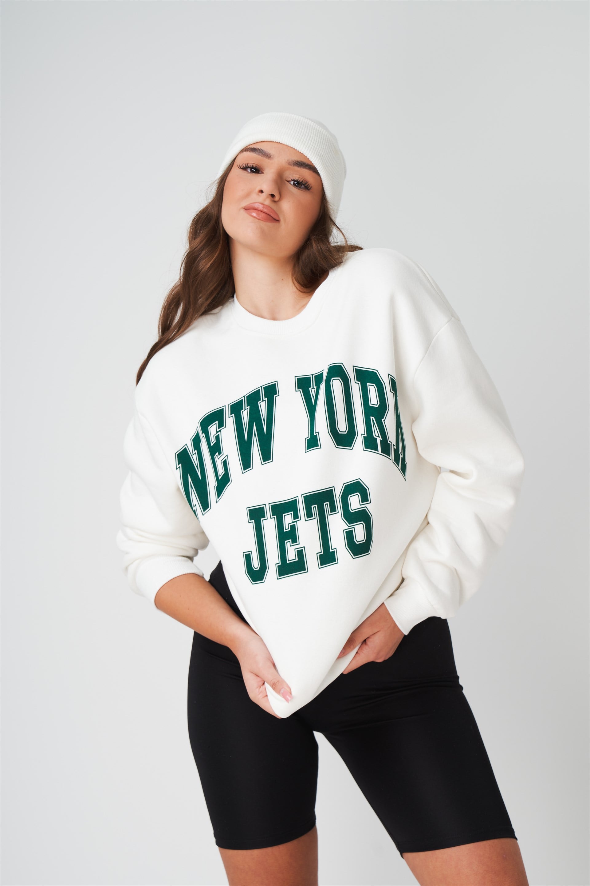 New York Jets Baskılı Sweatshirt