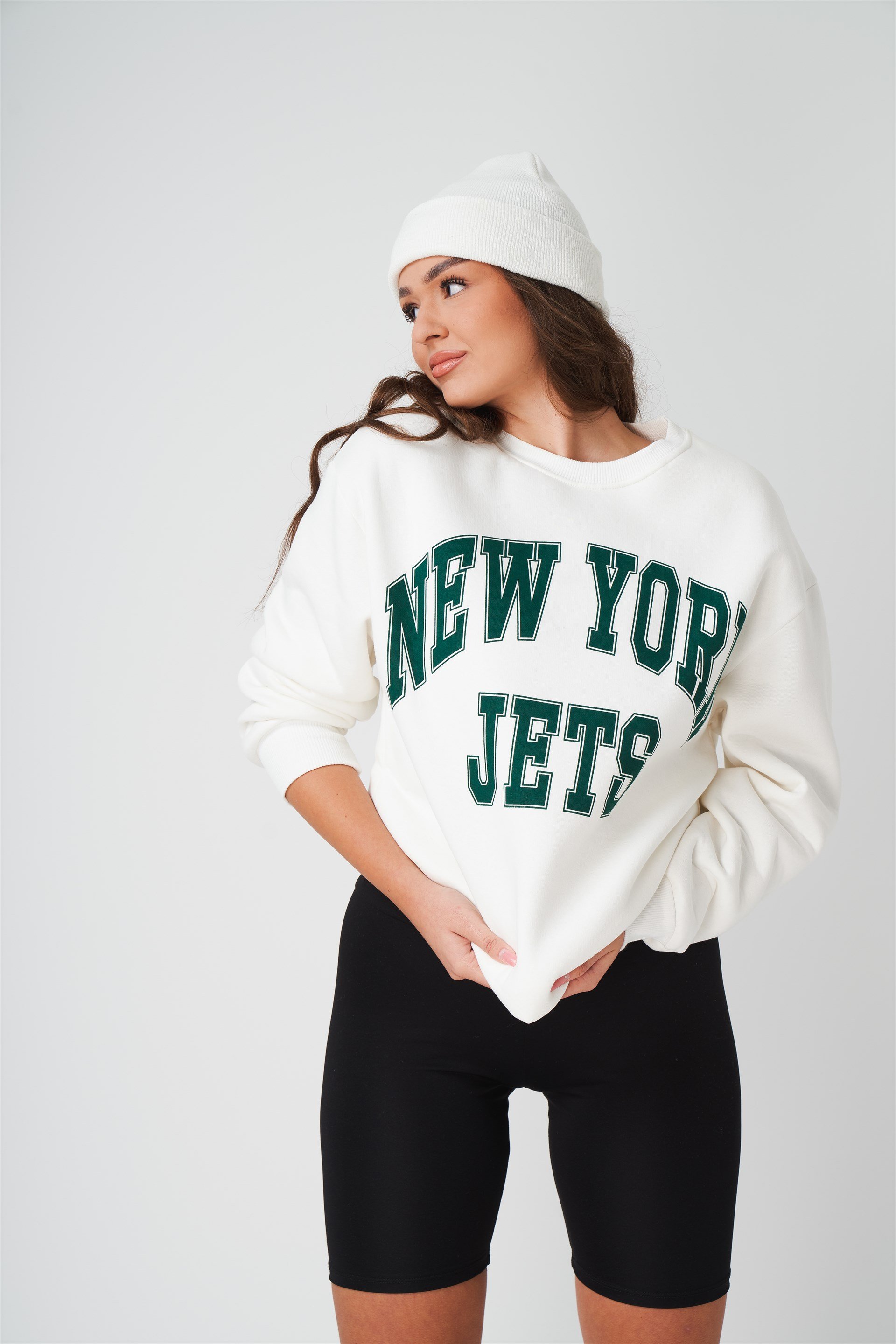 New York Jets Baskılı Sweatshirt