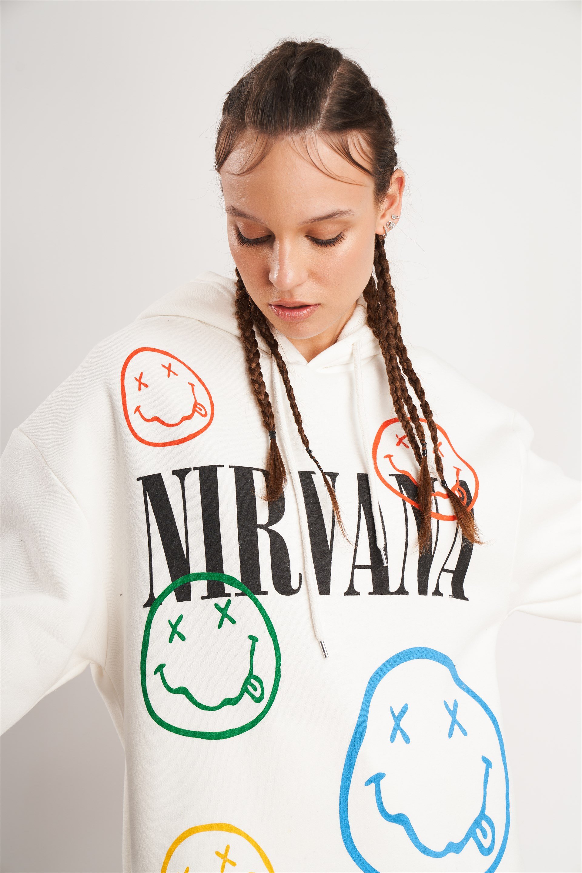 Nirvana Baskılı Sweatshirt