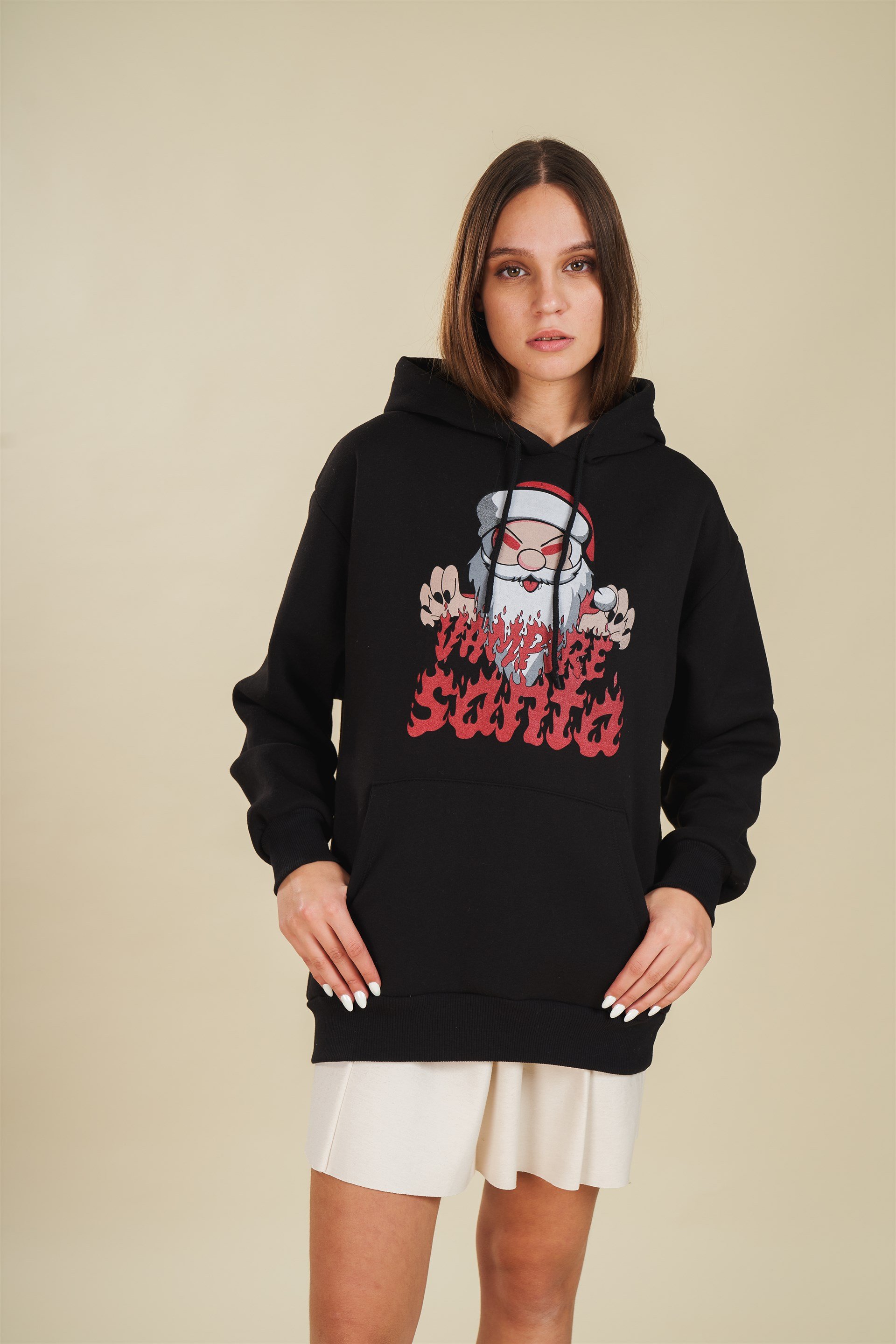 Noel Baba Baskılı Sweatshirt