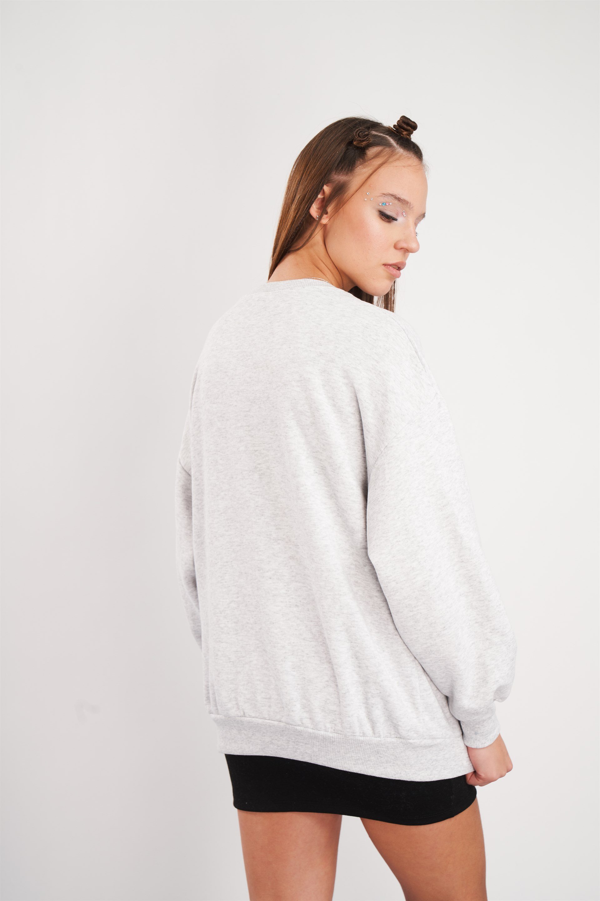 NY Nakış Baskılı Sweatshirt