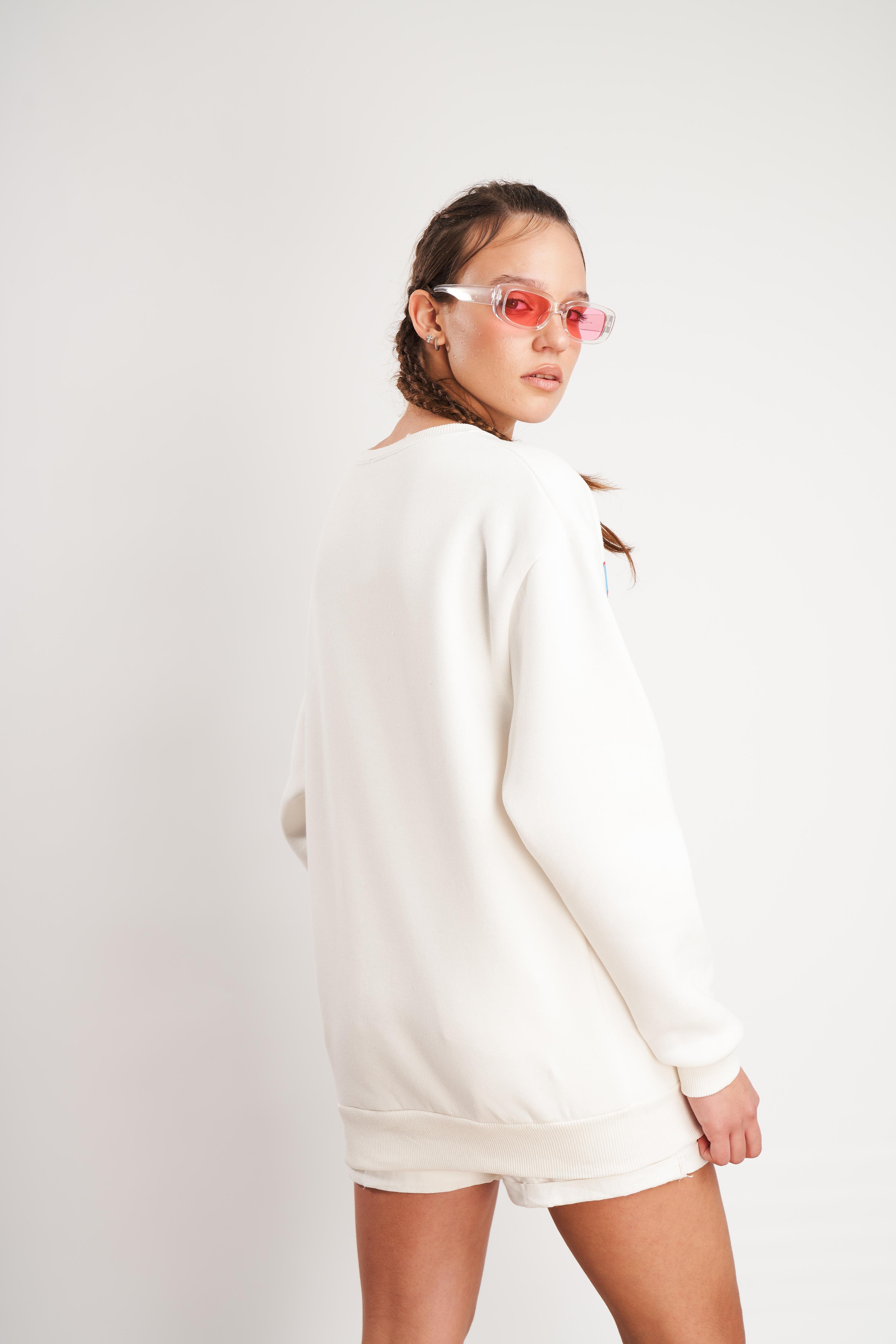 Ocean City Baskılı Sweatshirt