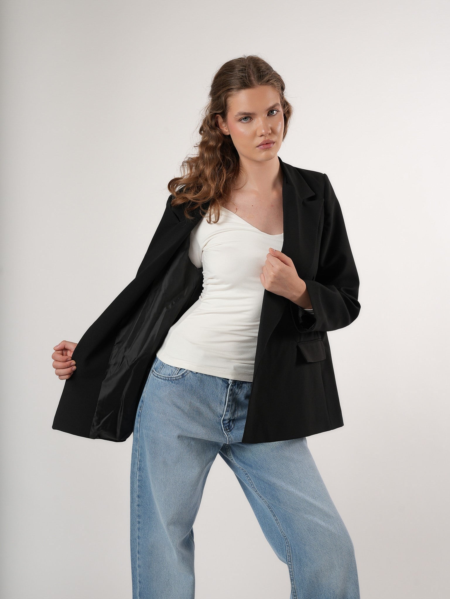 Oversize Blazer Ceket Siyah