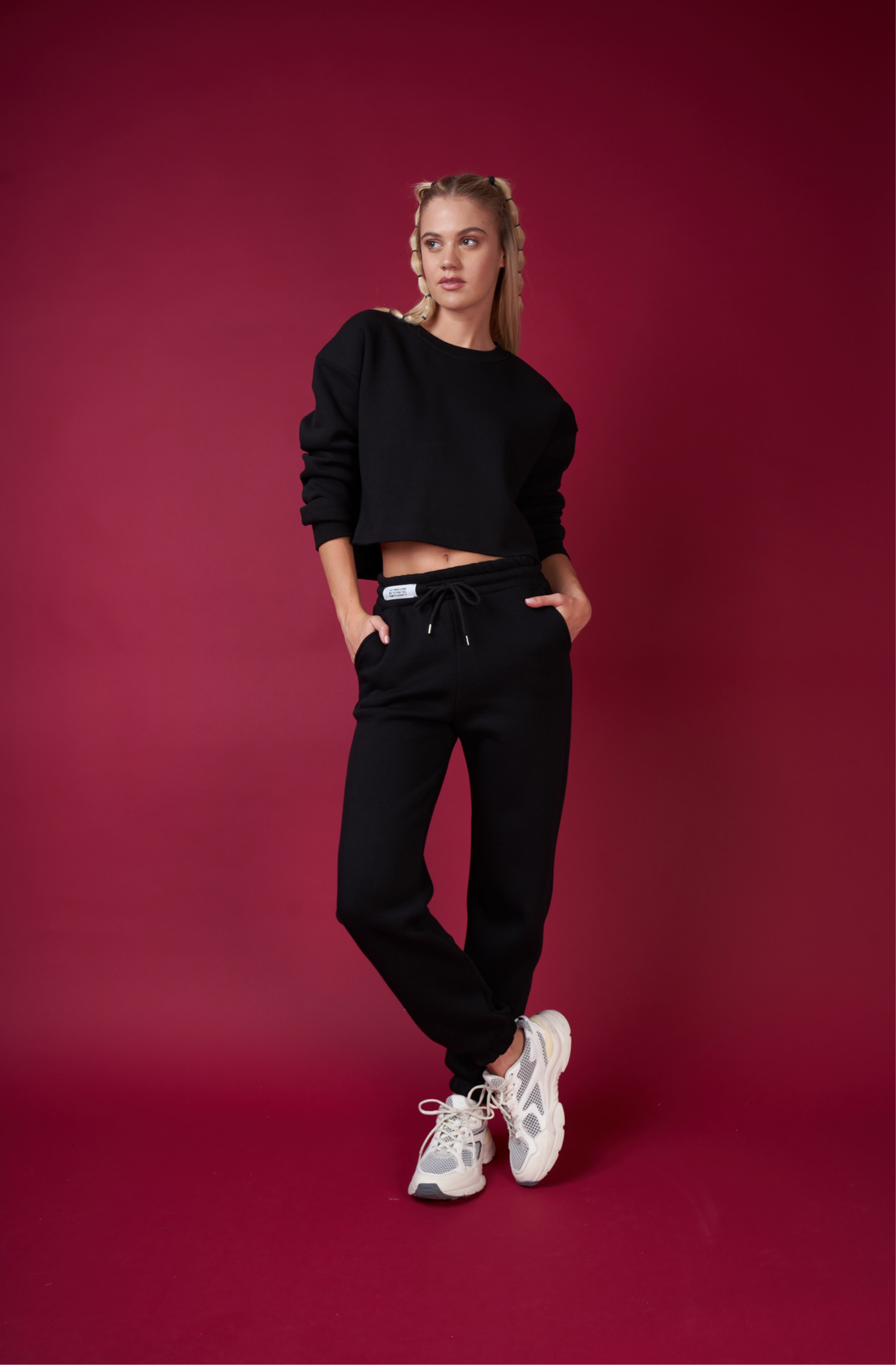 Paçası Lastikli Bel Lastik Ip Bağlama Eşofman Altı