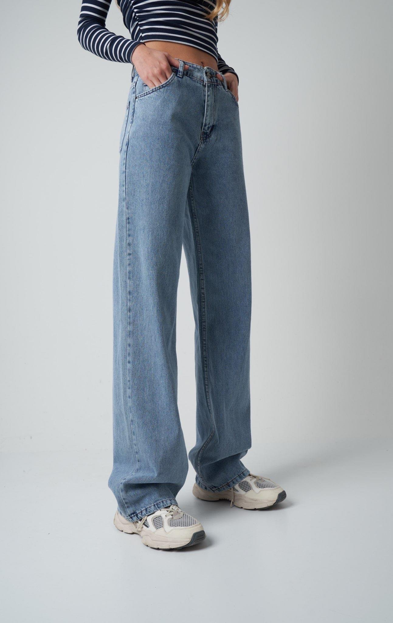 Palazzo Jean Pantolon Mavi