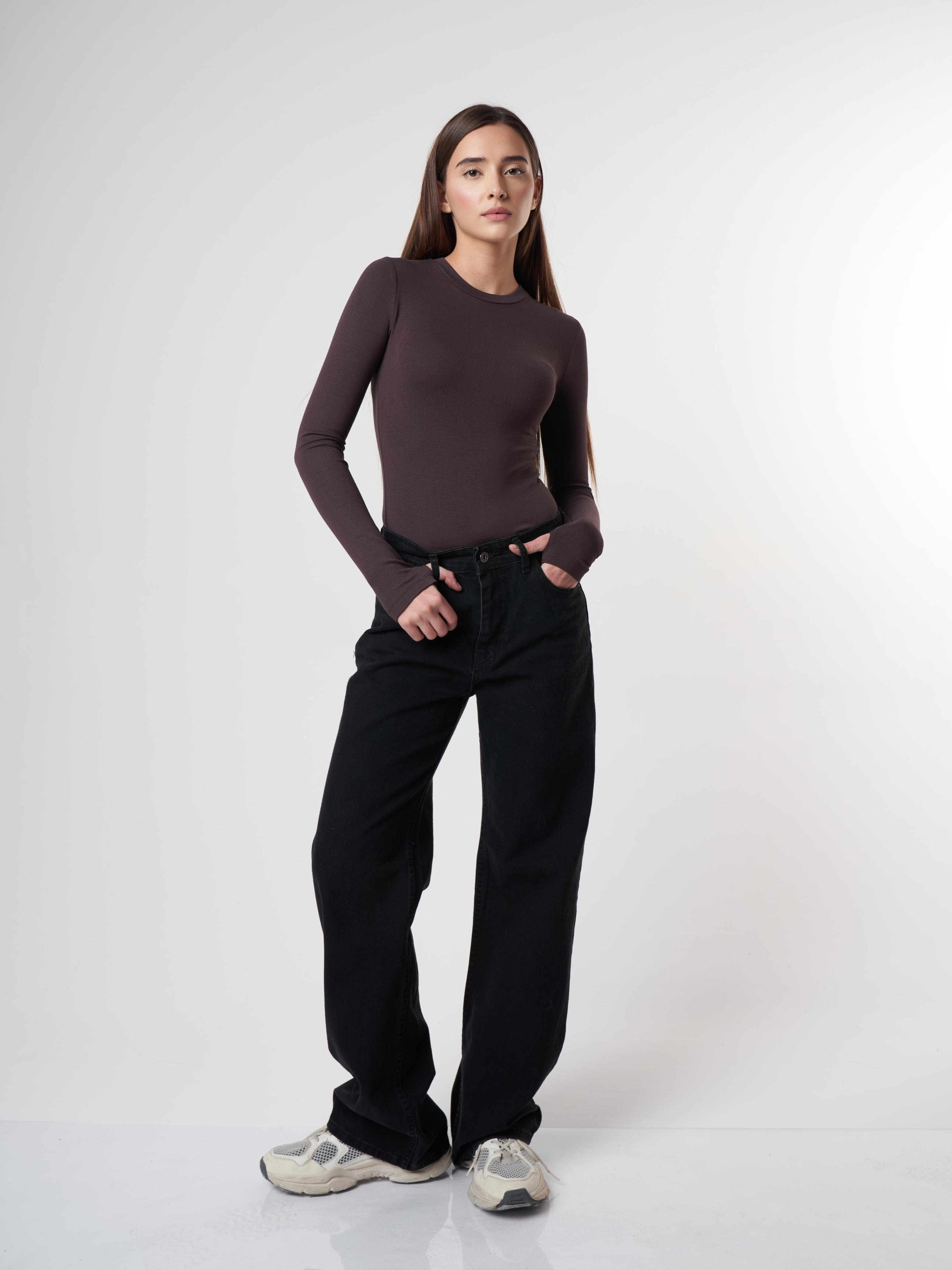 Palazzo Jean Pantolon Siyah