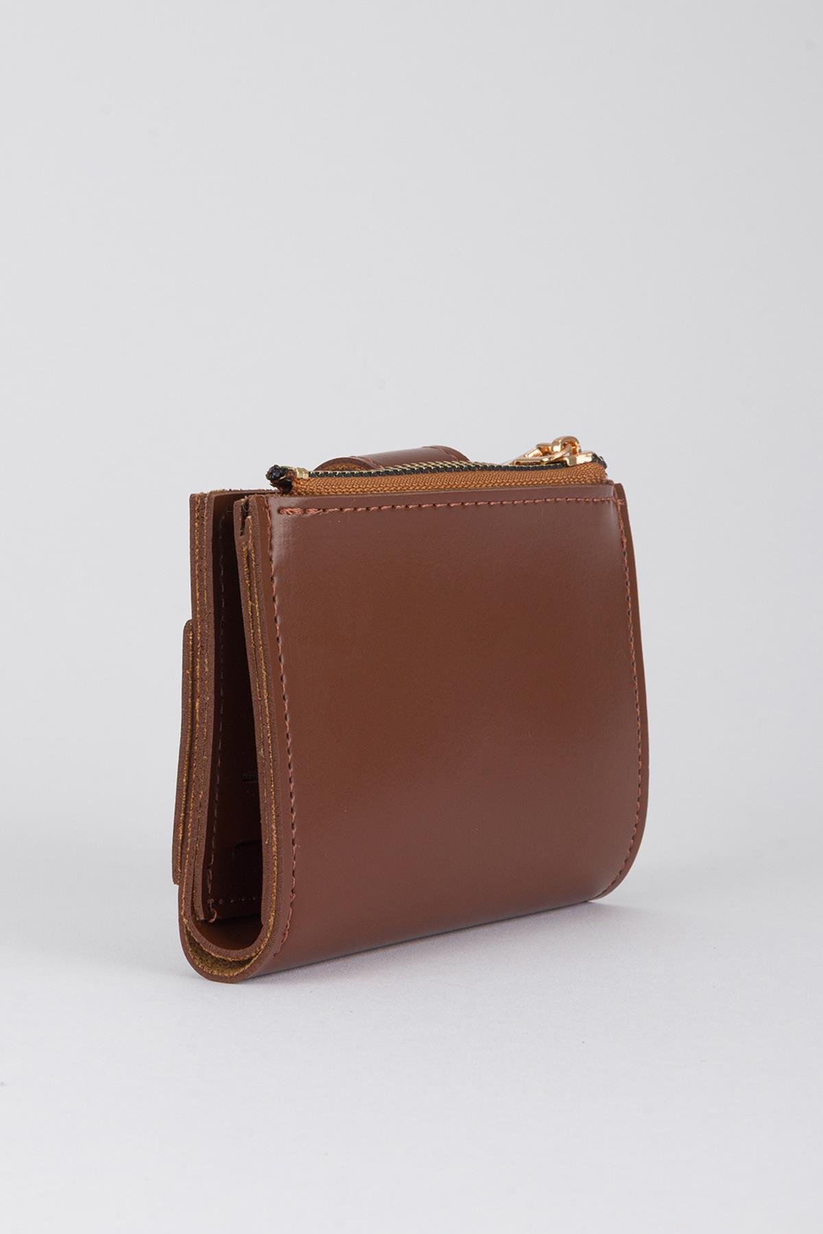 Patlı Kante Cüzdan Taba