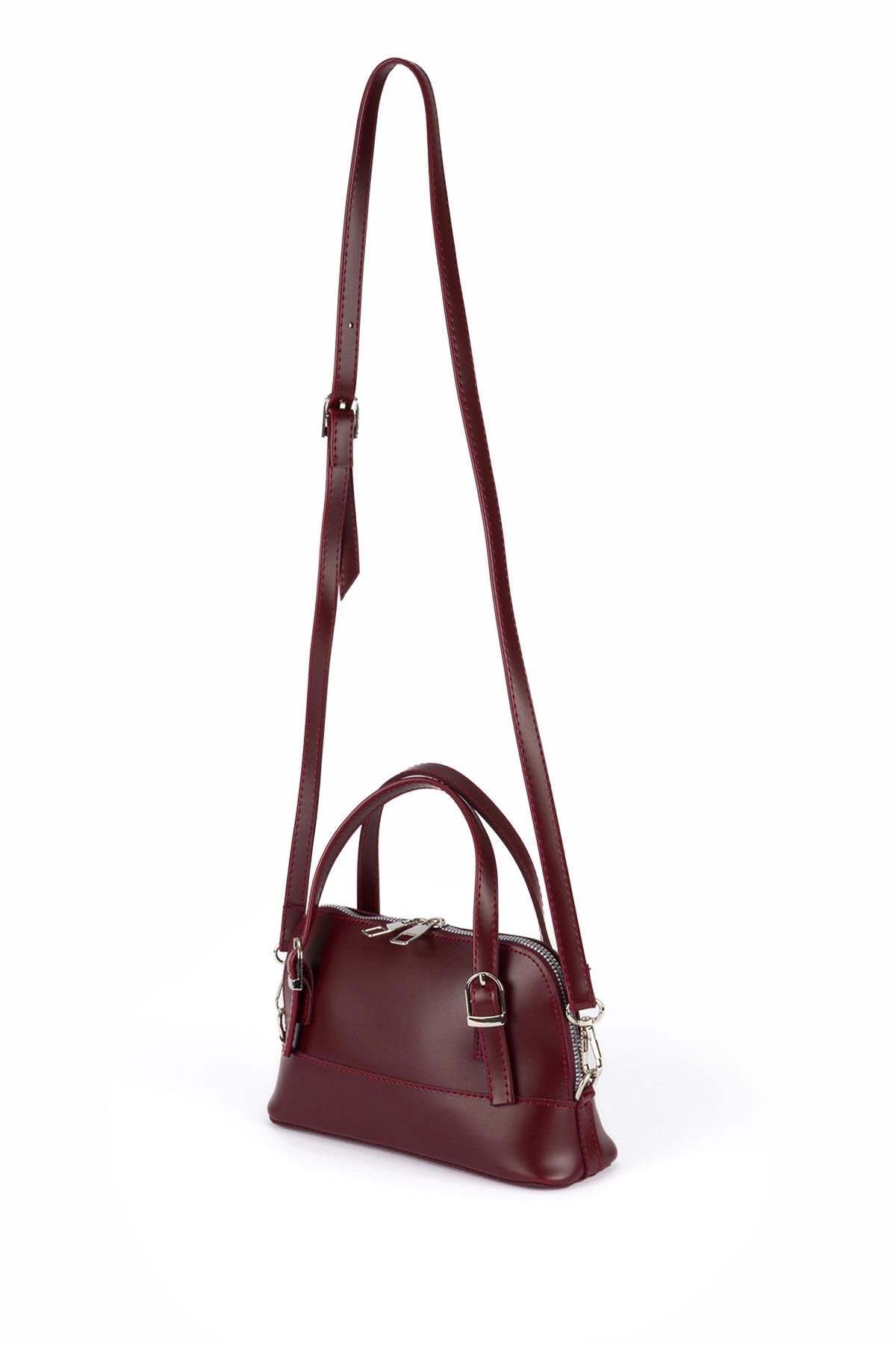 Popüler Model Çapraz Çanta Bordo