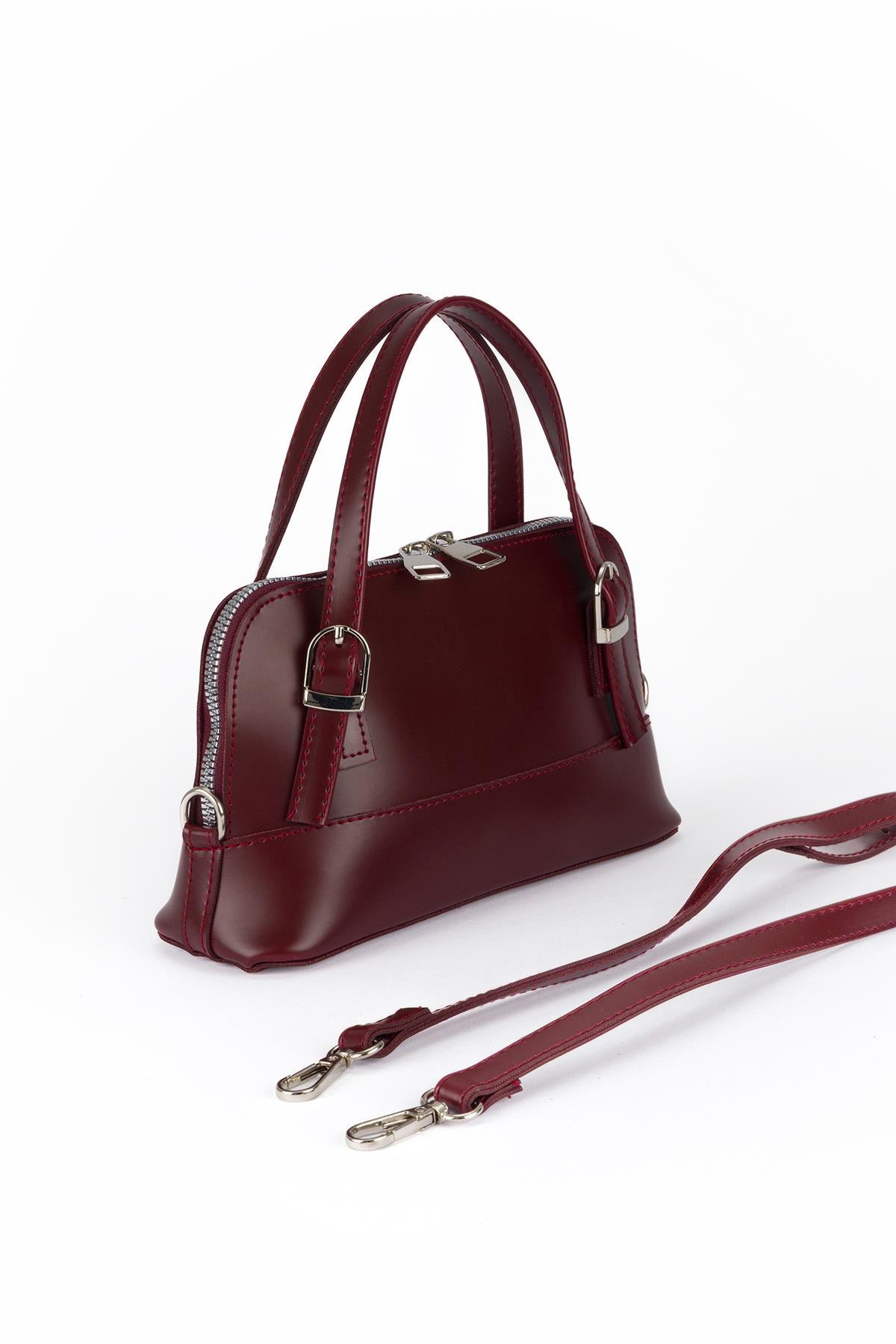 Popüler Model Çapraz Çanta Bordo