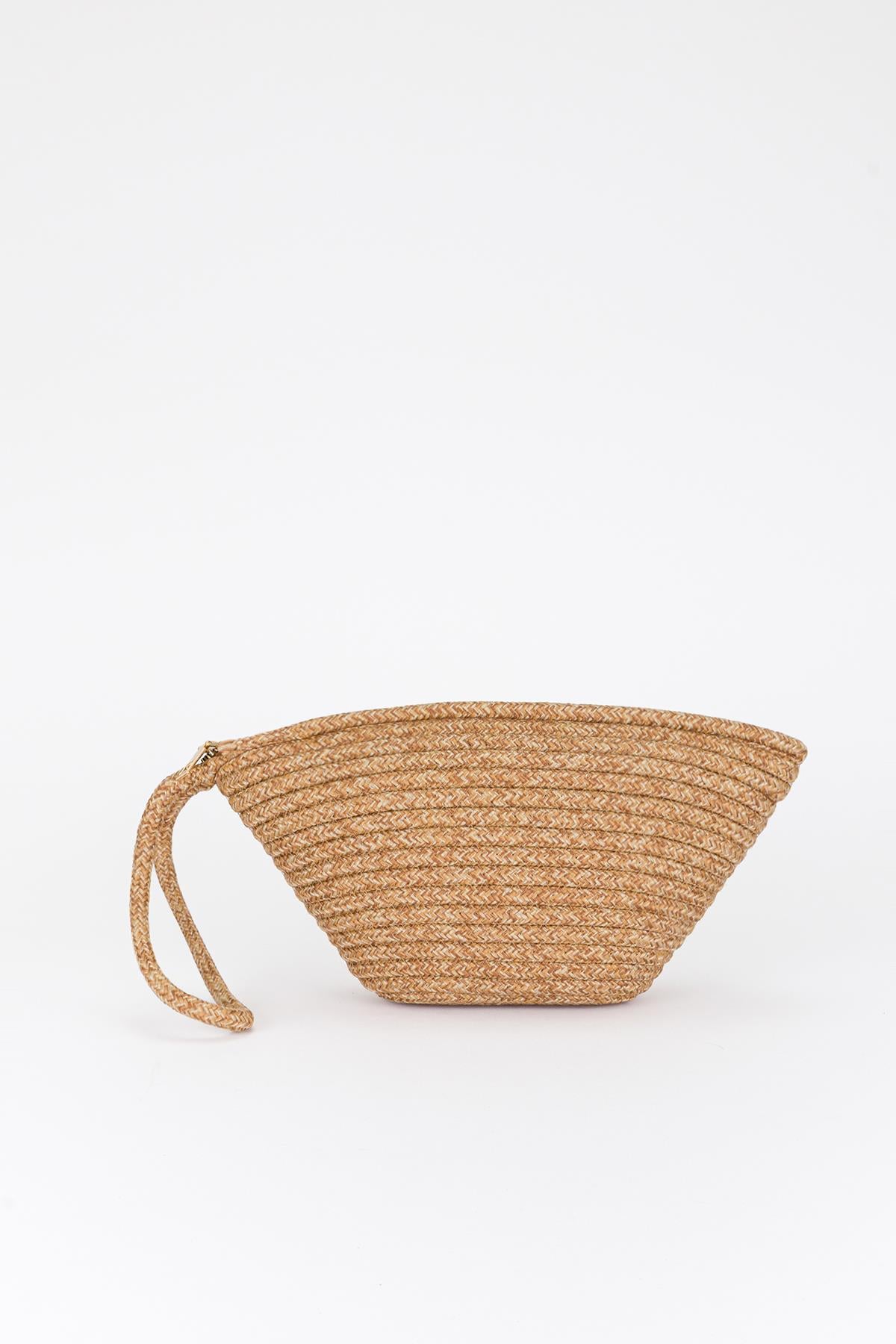 Portföy Clutch Çanta Bej