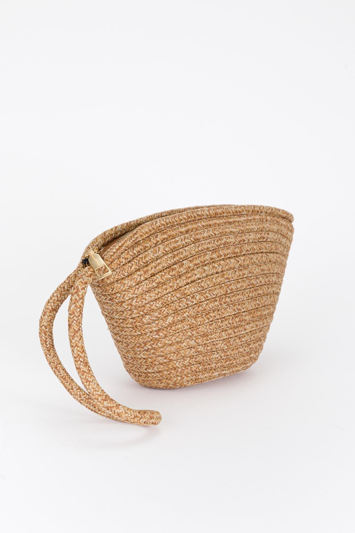 Portföy Clutch Çanta Bej