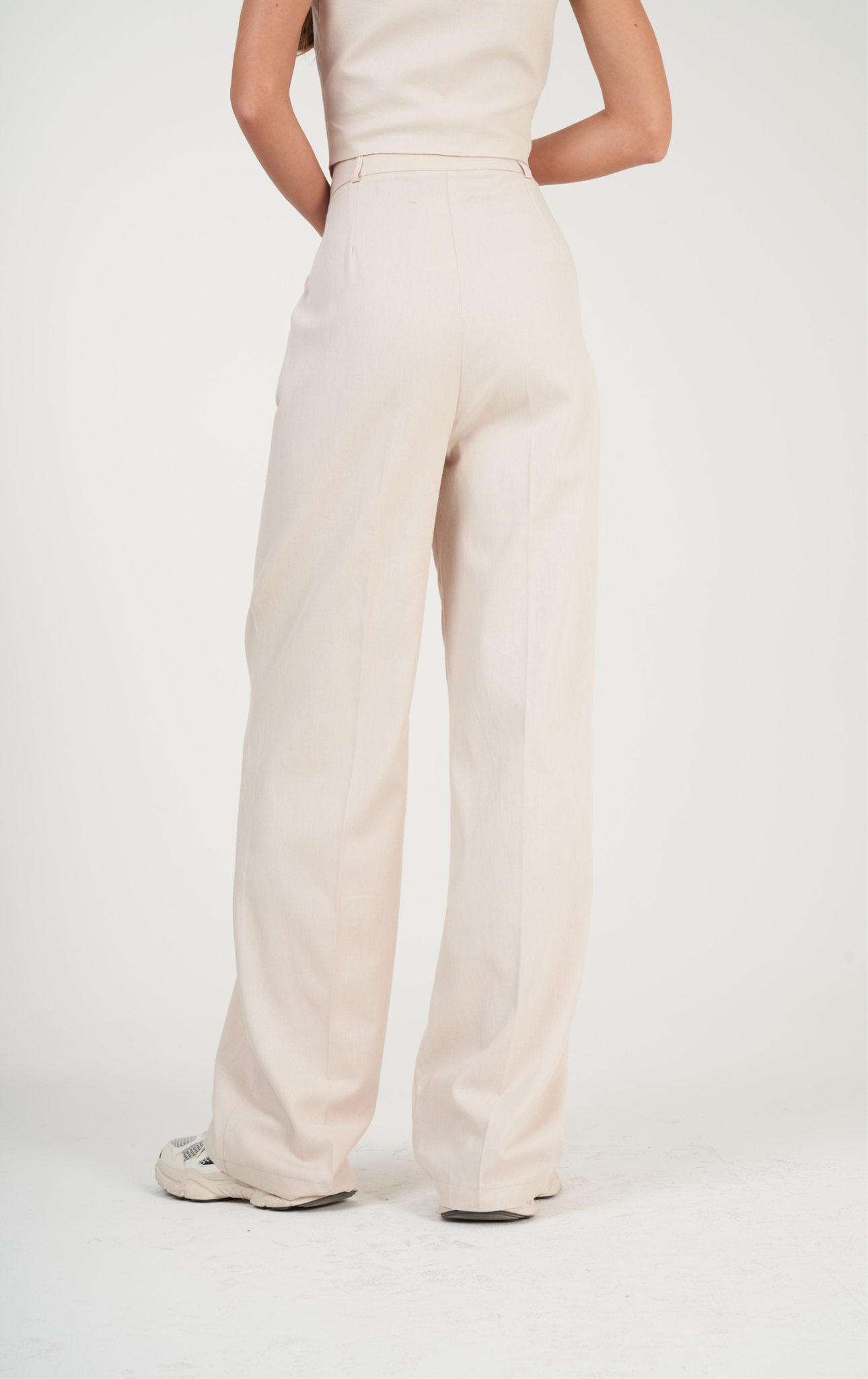 Relax Fit Gabardin Pantolon Taş