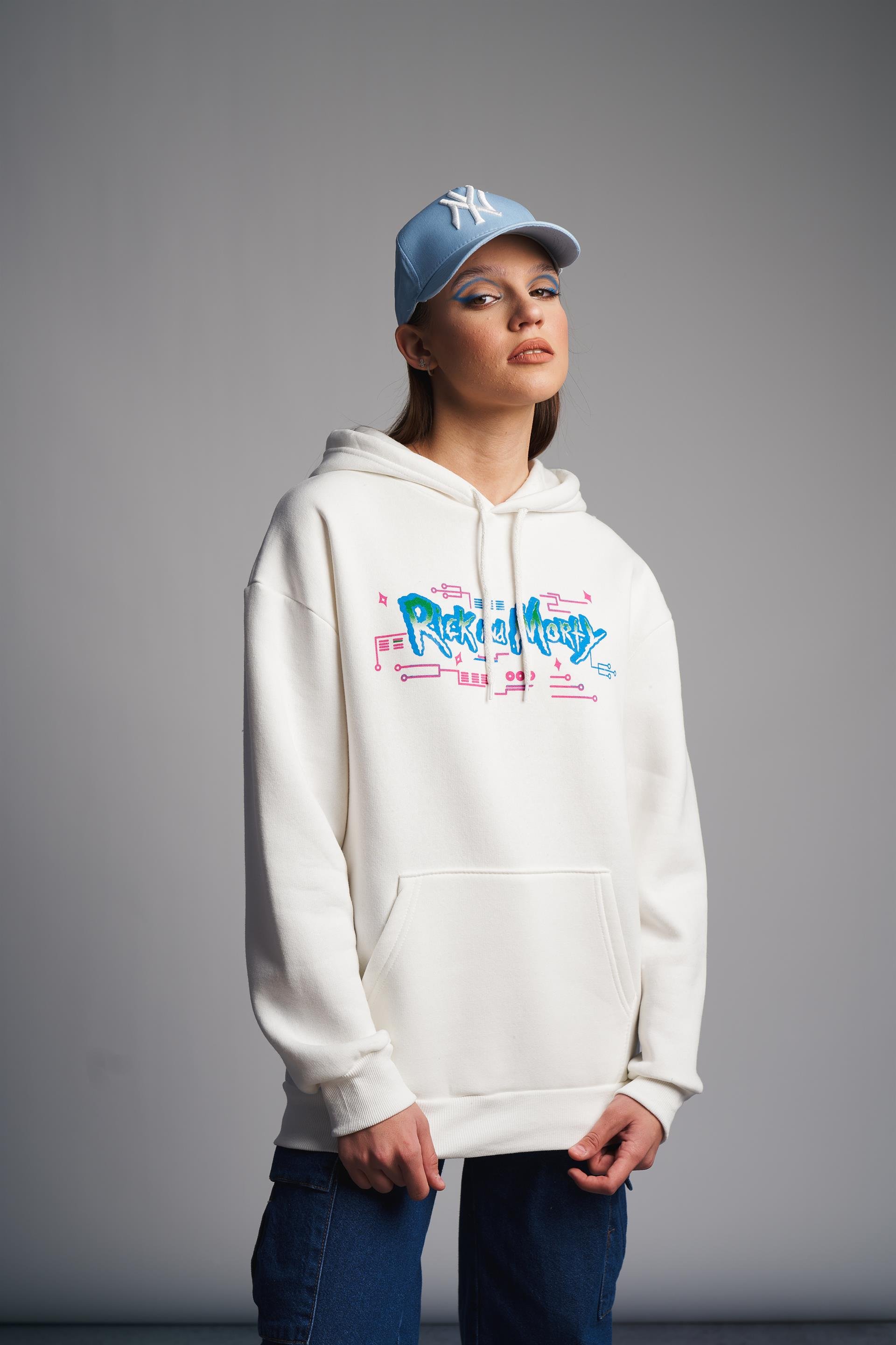 Rick And Morty Baskılı Sweatshirt