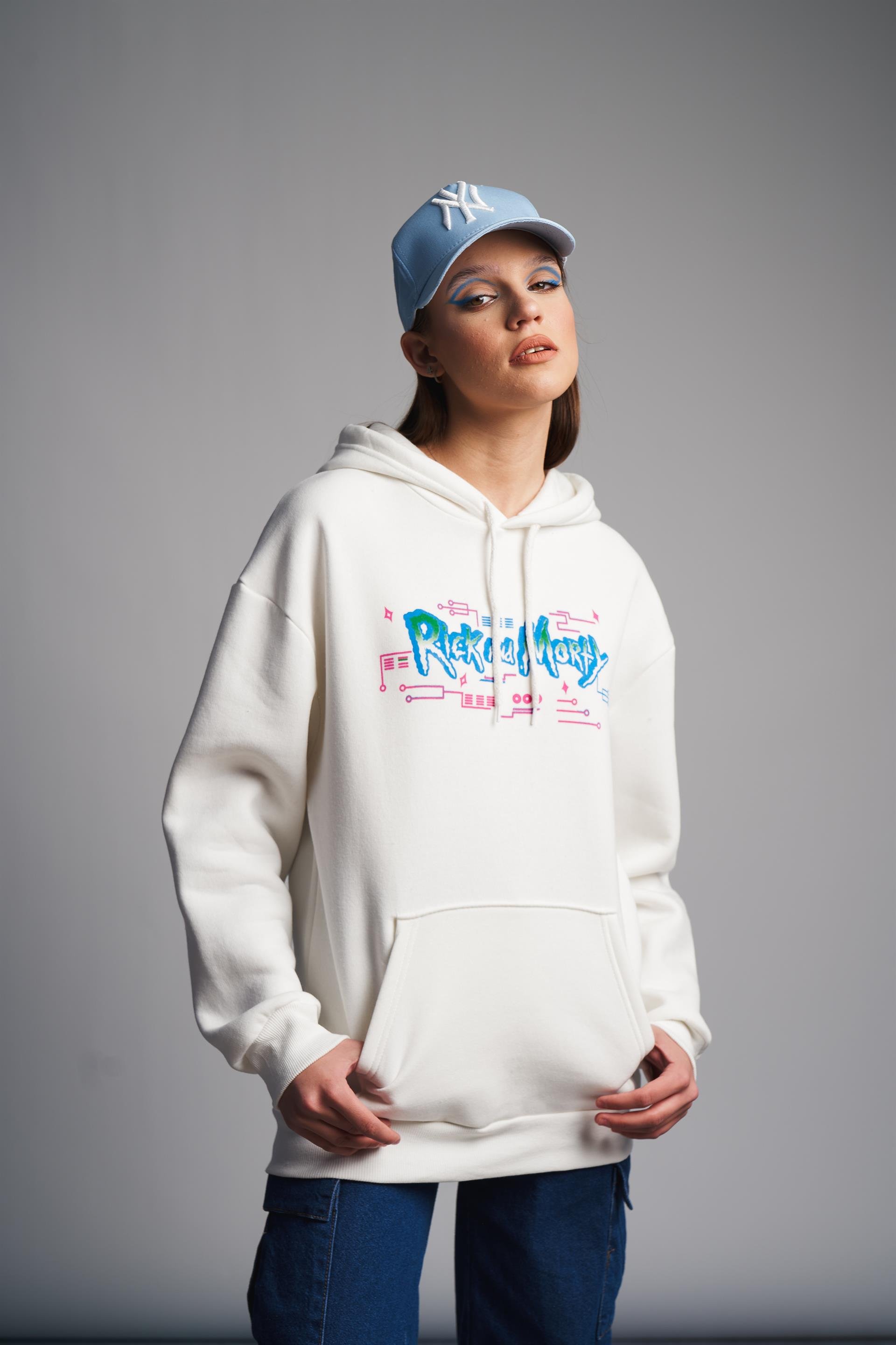 Rick And Morty Baskılı Sweatshirt