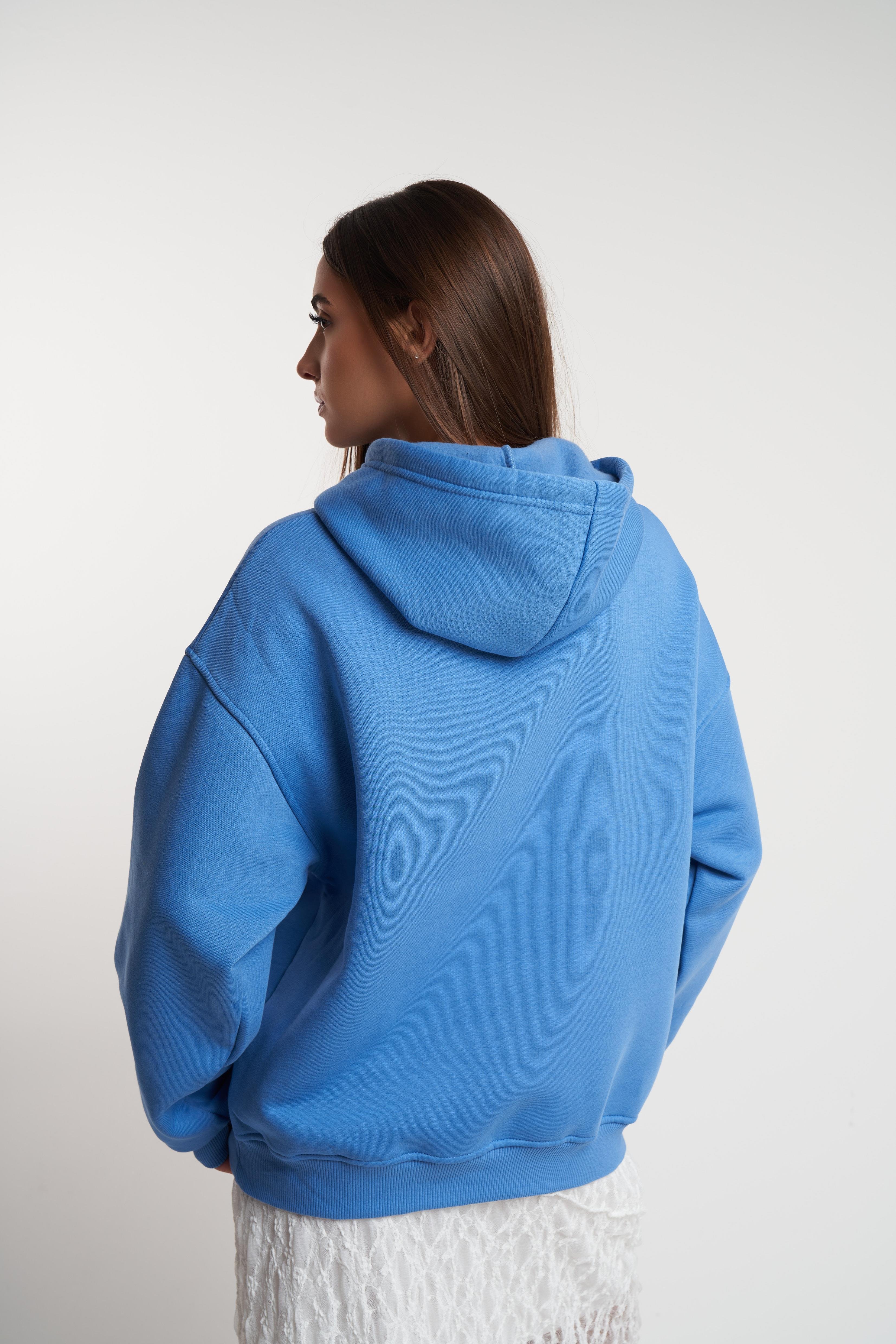 Rio De Janeiro Baskılı Şardonlu Sweatshirt İndigo