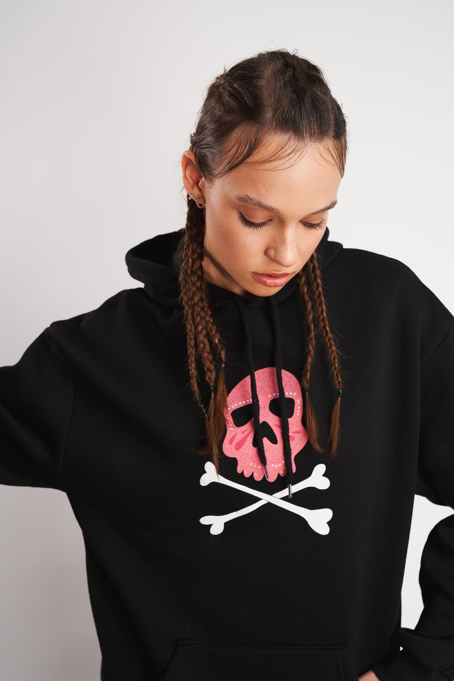 Rock N Roll Baskılı Sweatshirt