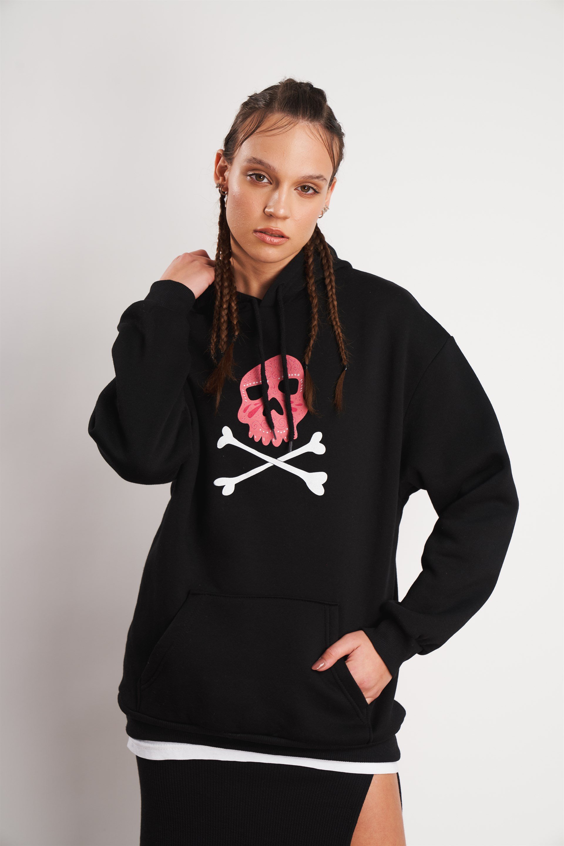 Rock N Roll Baskılı Sweatshirt
