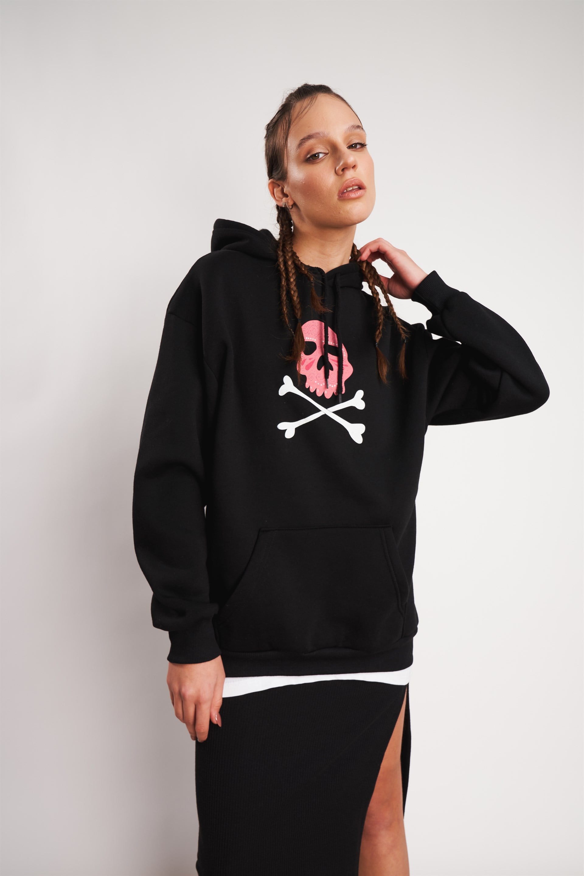 Rock N Roll Baskılı Sweatshirt