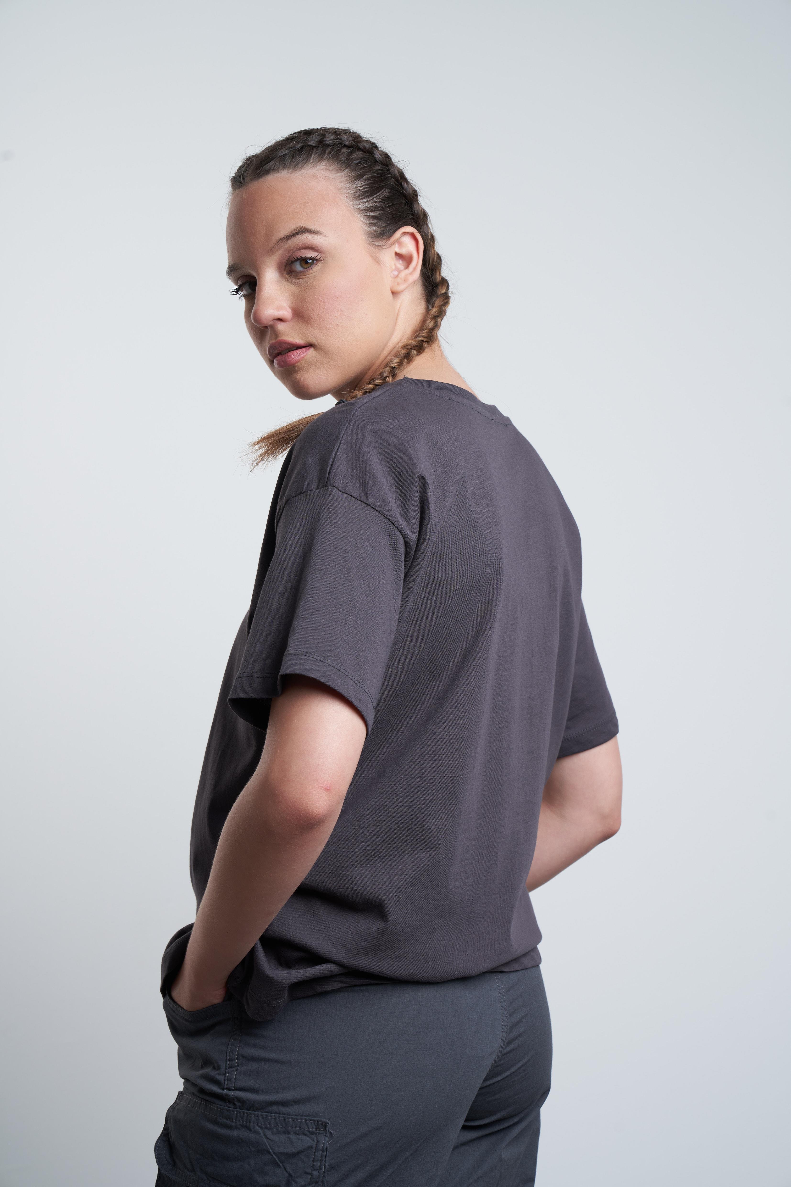 Santa Rosa Baskılı T-shirt Antrasit