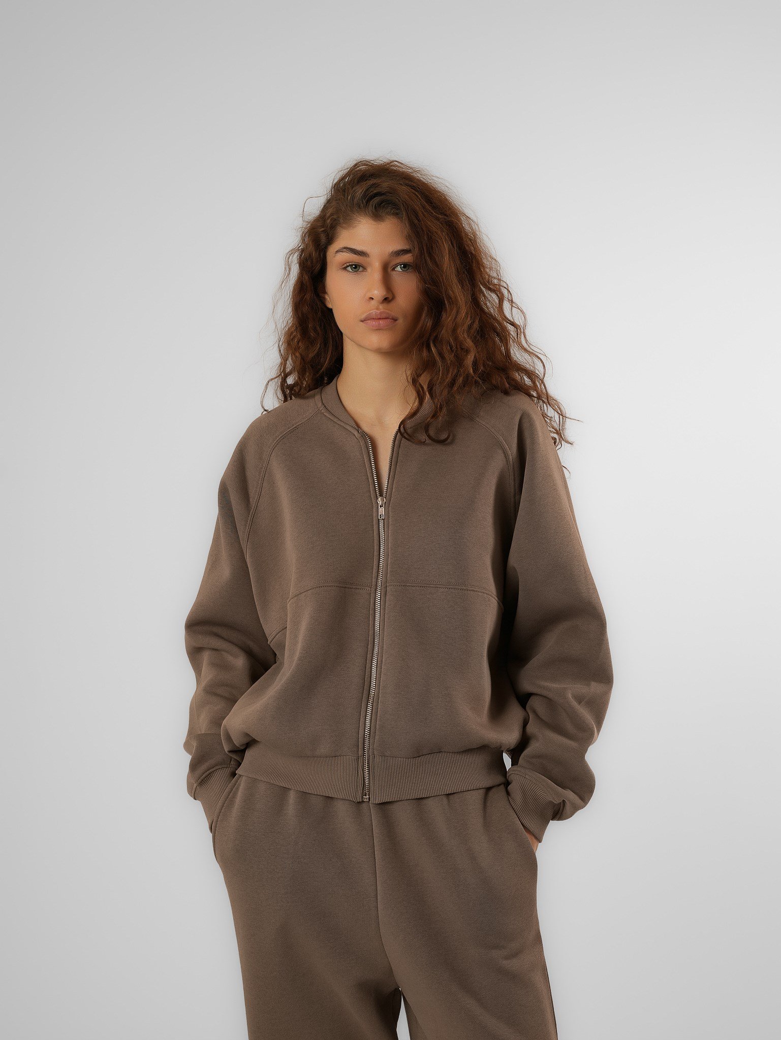Şardonlu Sweatmont Vizon