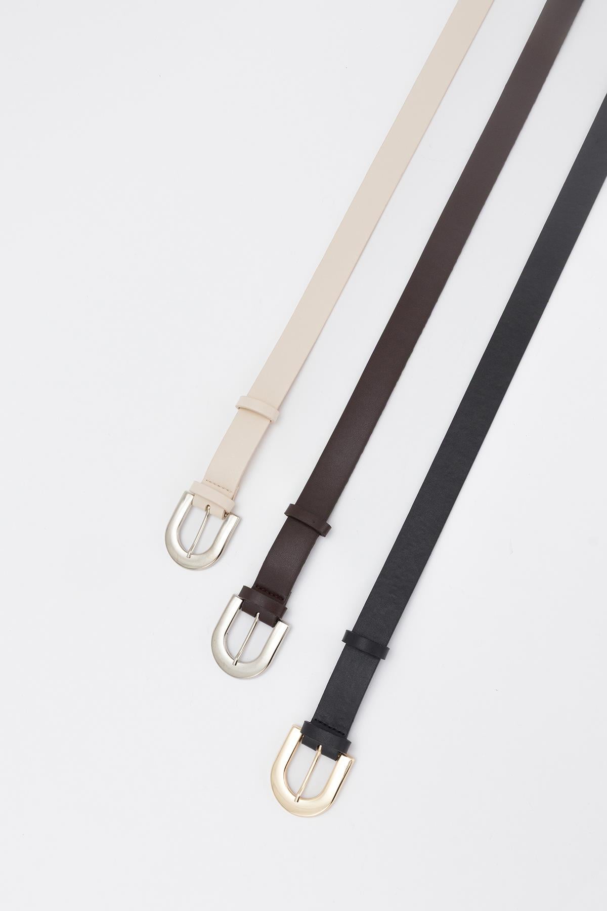 Silver Toka Basic Kemer Ekru