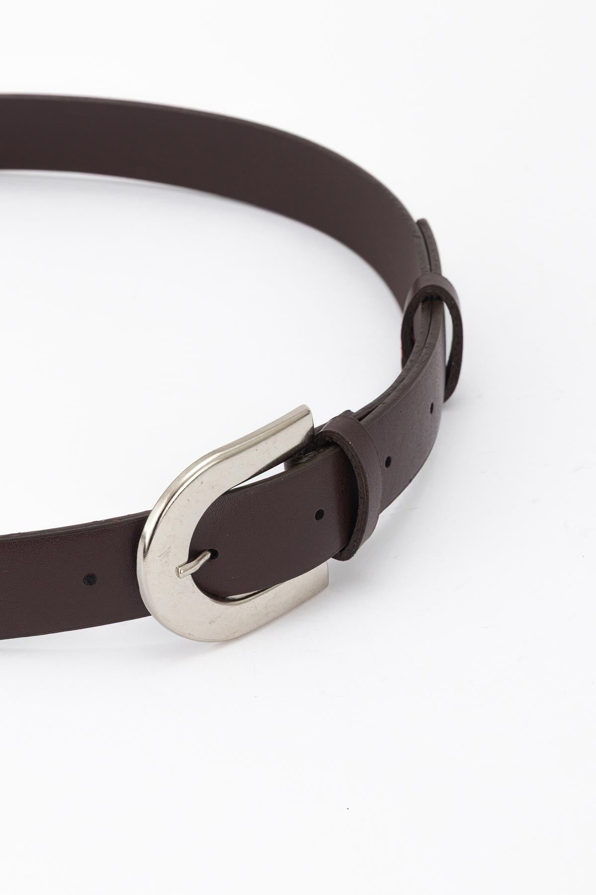 Silver Toka Basic Kemer Kahve