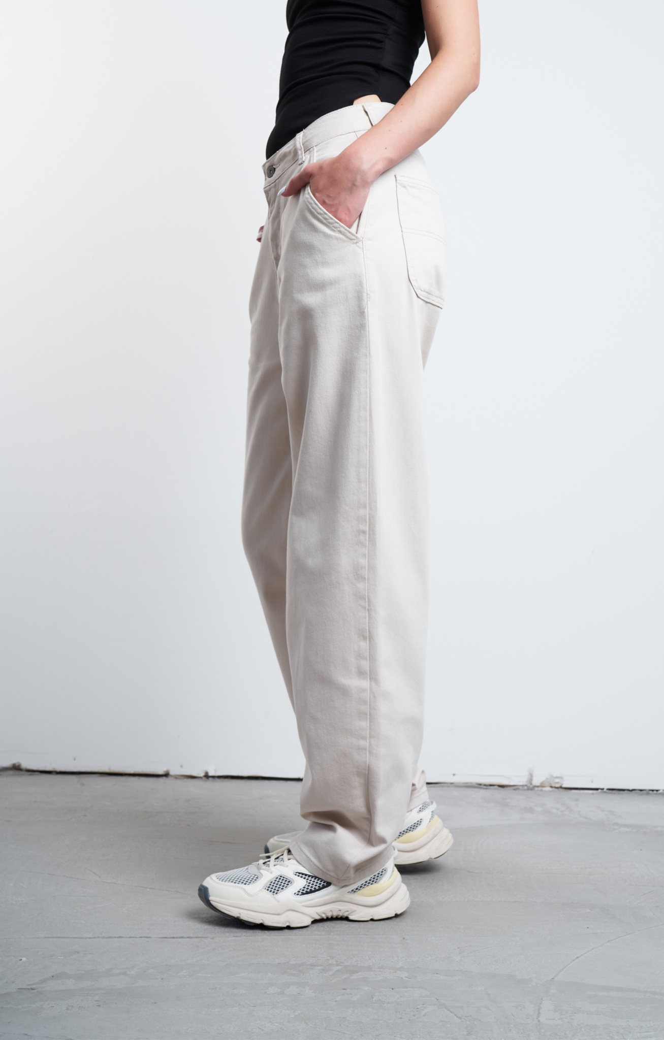 Slouchy Balon Pantolon Taş