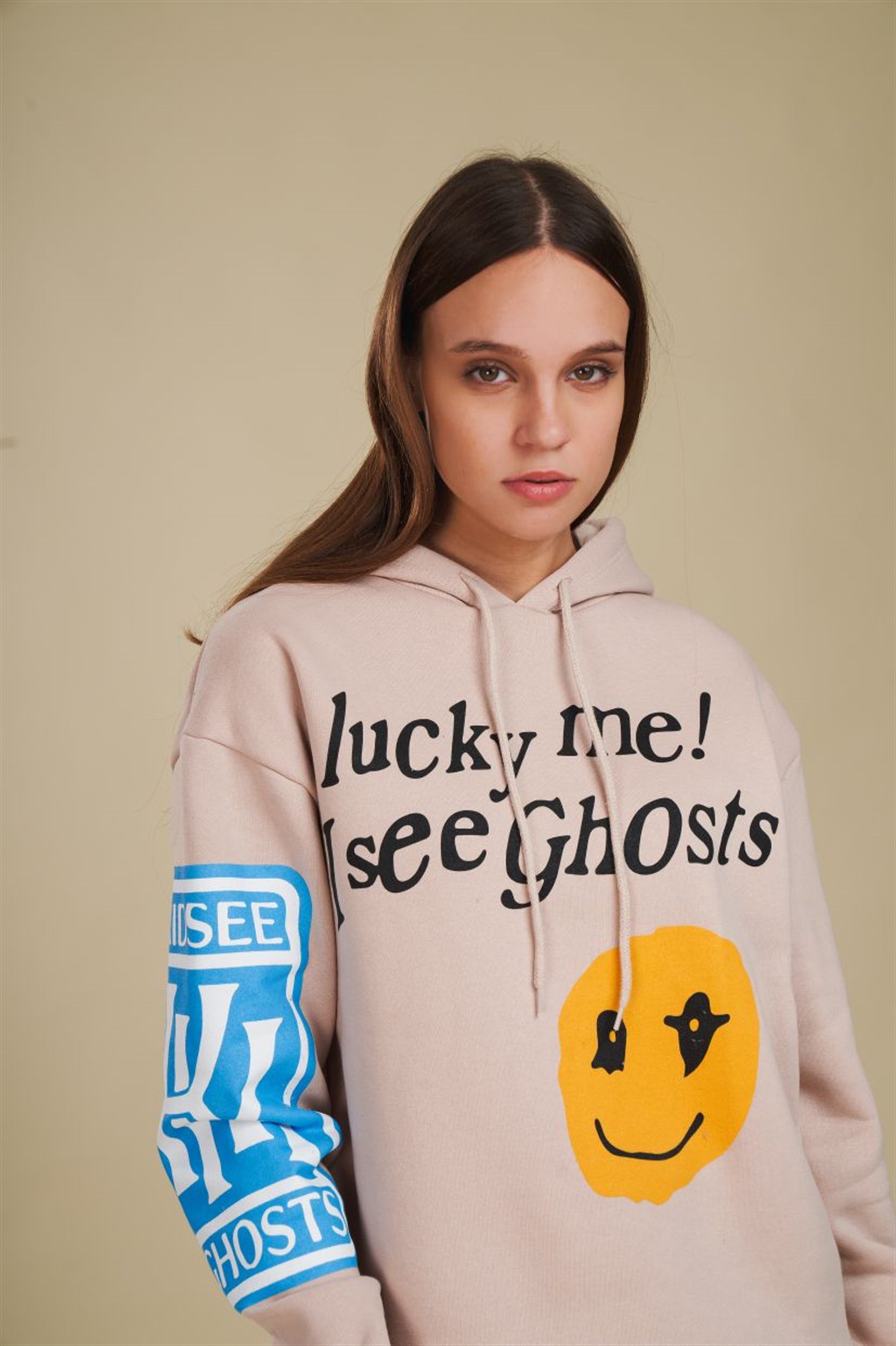 Smile Baskılı Sweatshirt