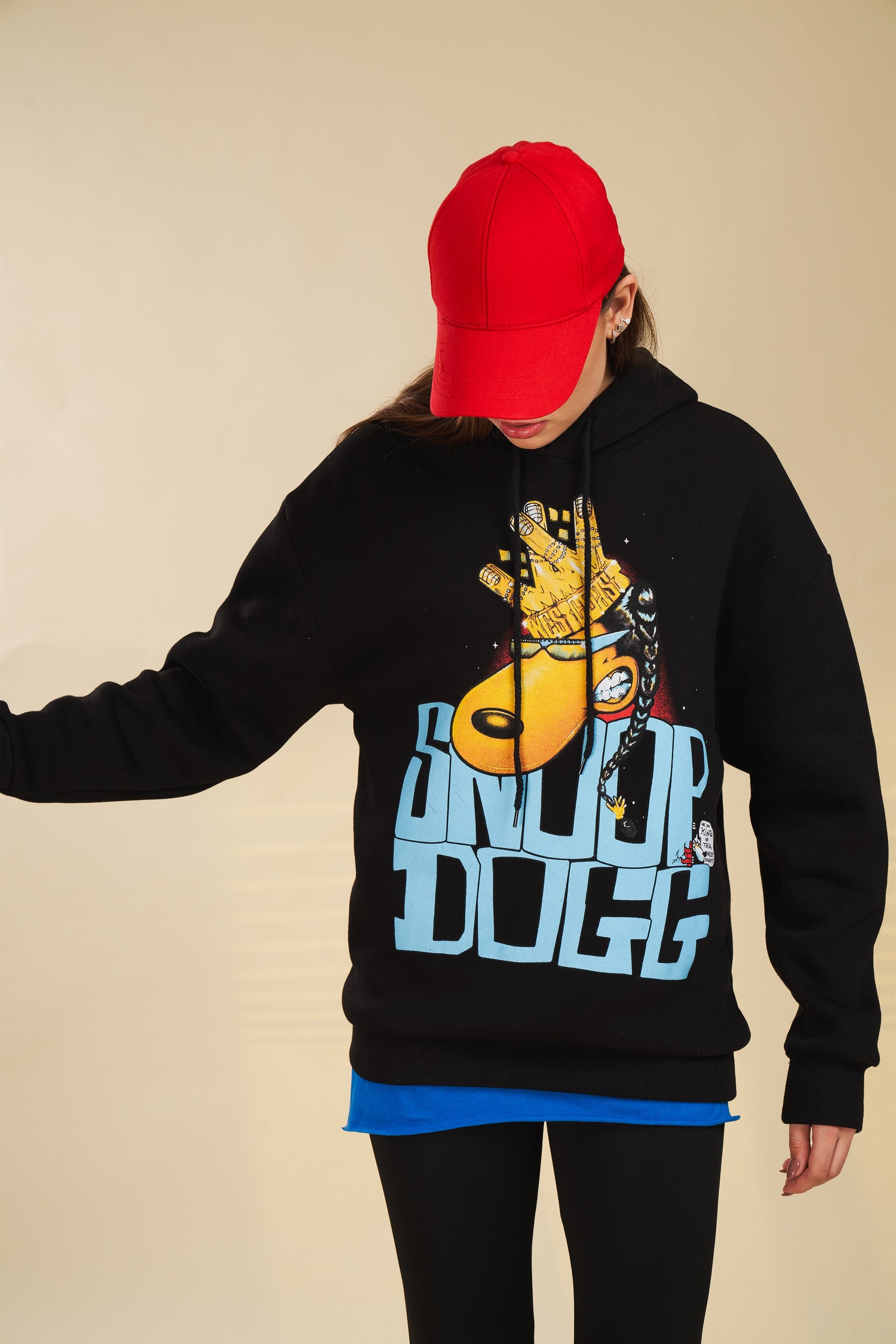 Snoop Dogg Baskılı Sweatshirt