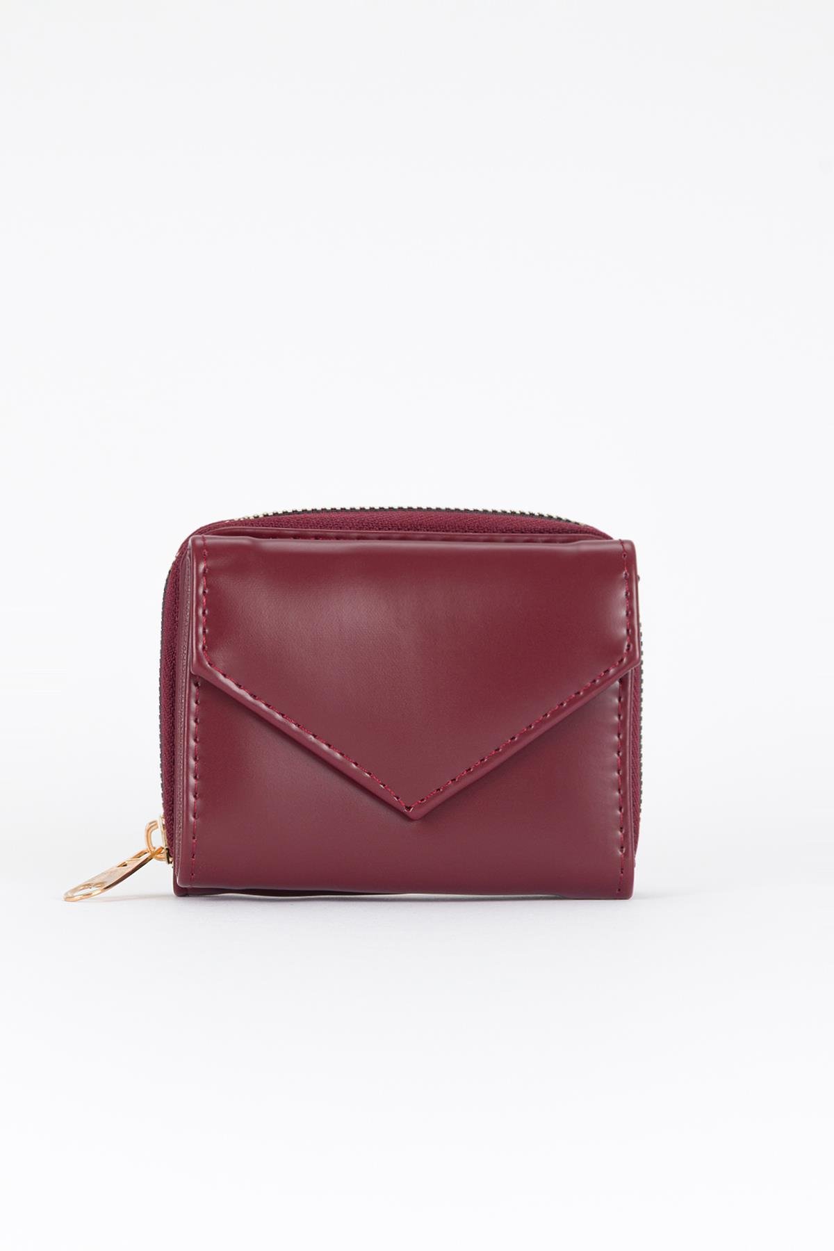 Soft Bölmeli Cüzdan Bordo