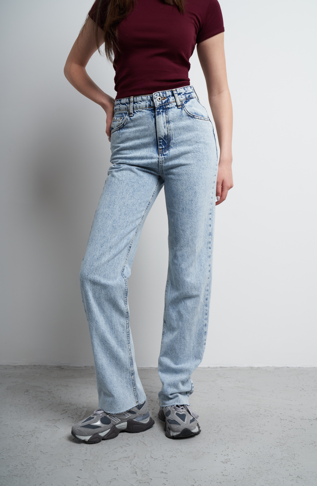 Straight Fit Jean Pantolon Açık Mavi