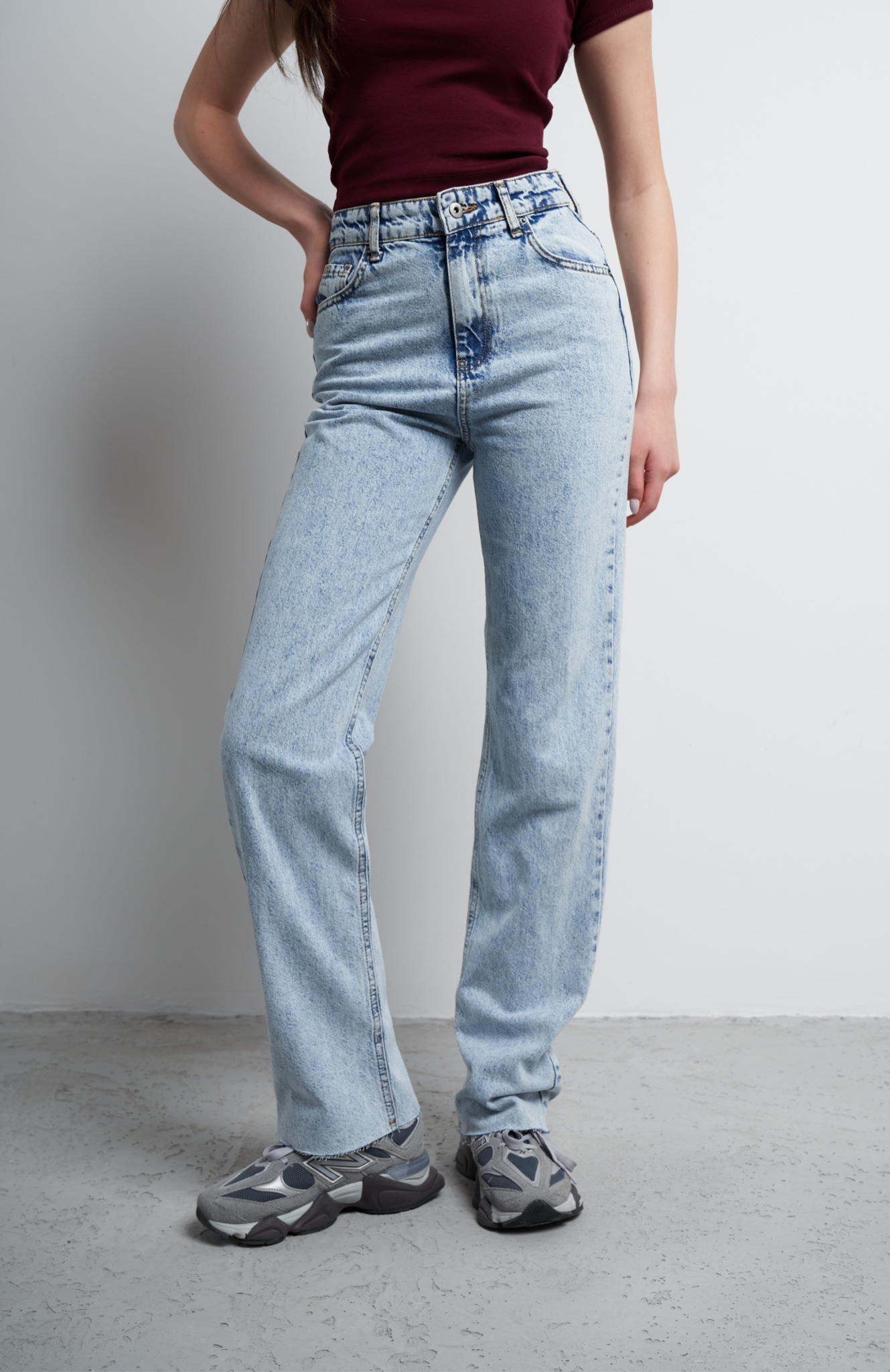 Straight Fit Jean Pantolon Açık Mavi