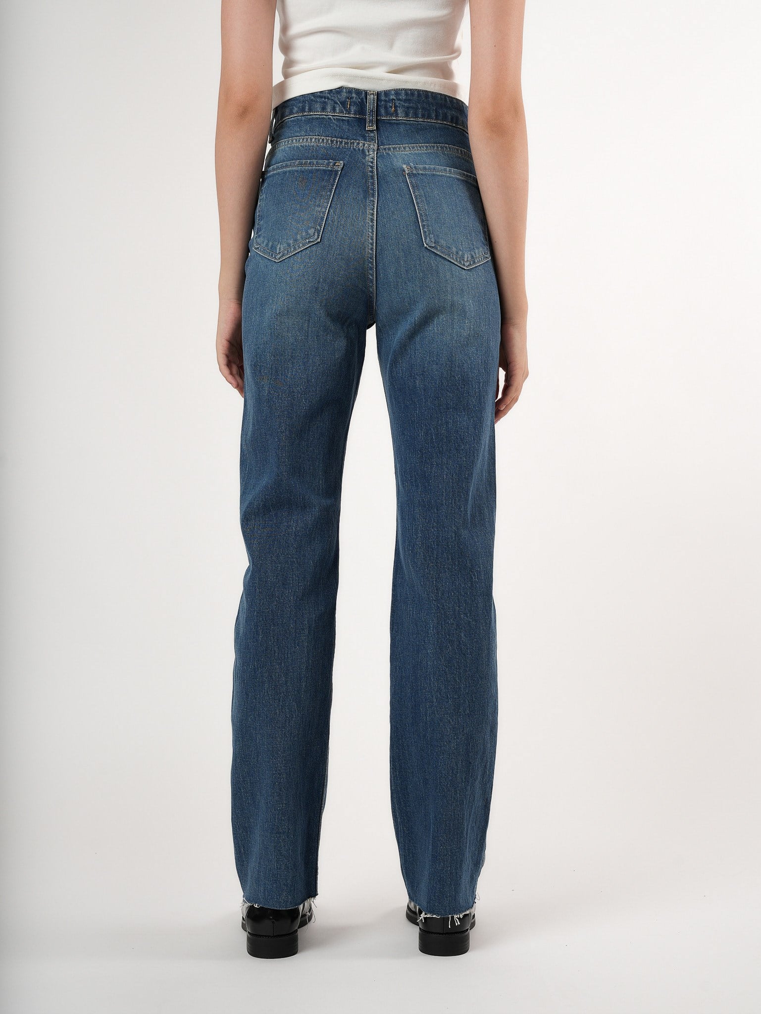 Straight Fit Jean Pantolon Koyu Mavi
