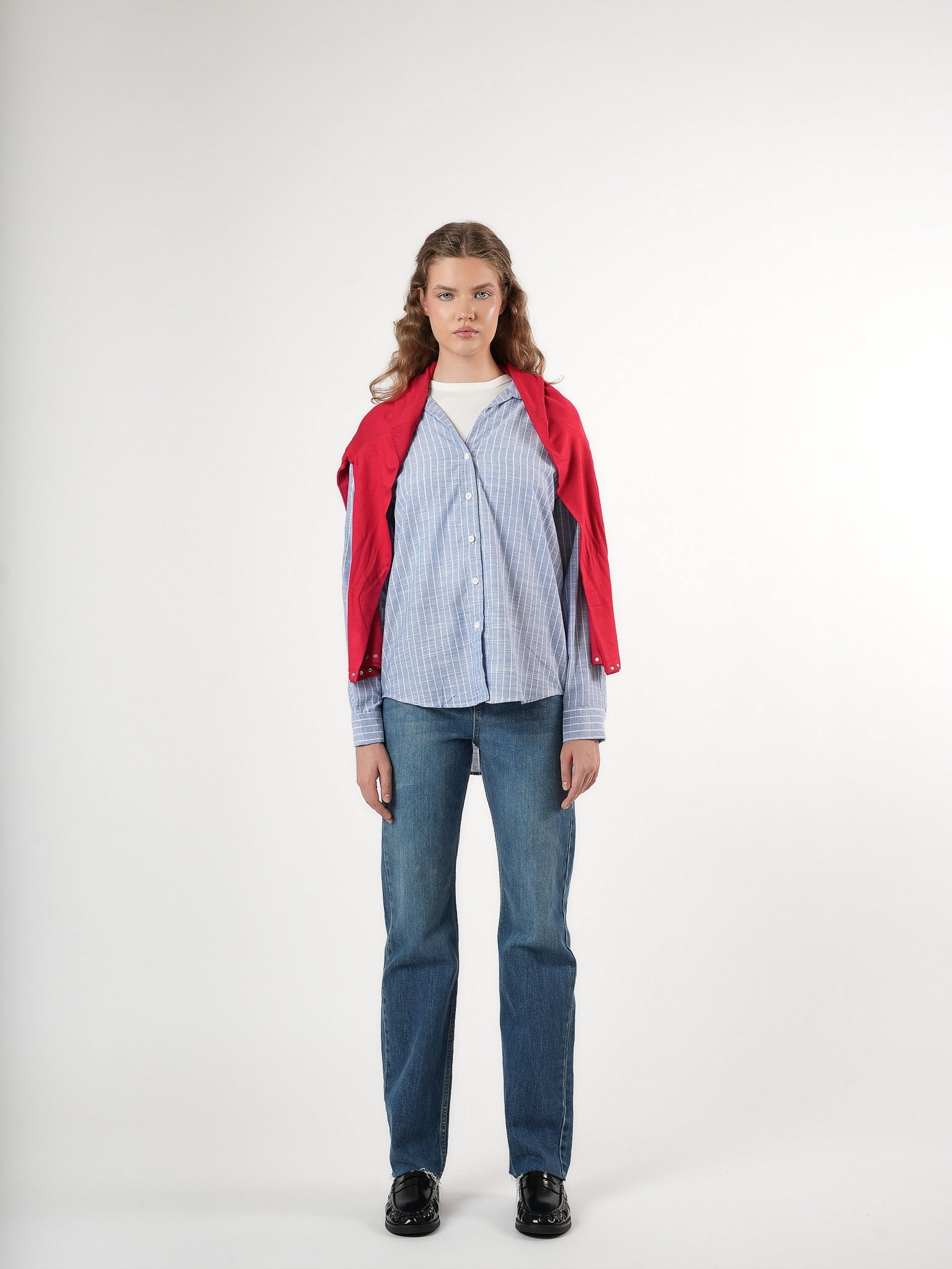 Straight Fit Jean Pantolon Koyu Mavi