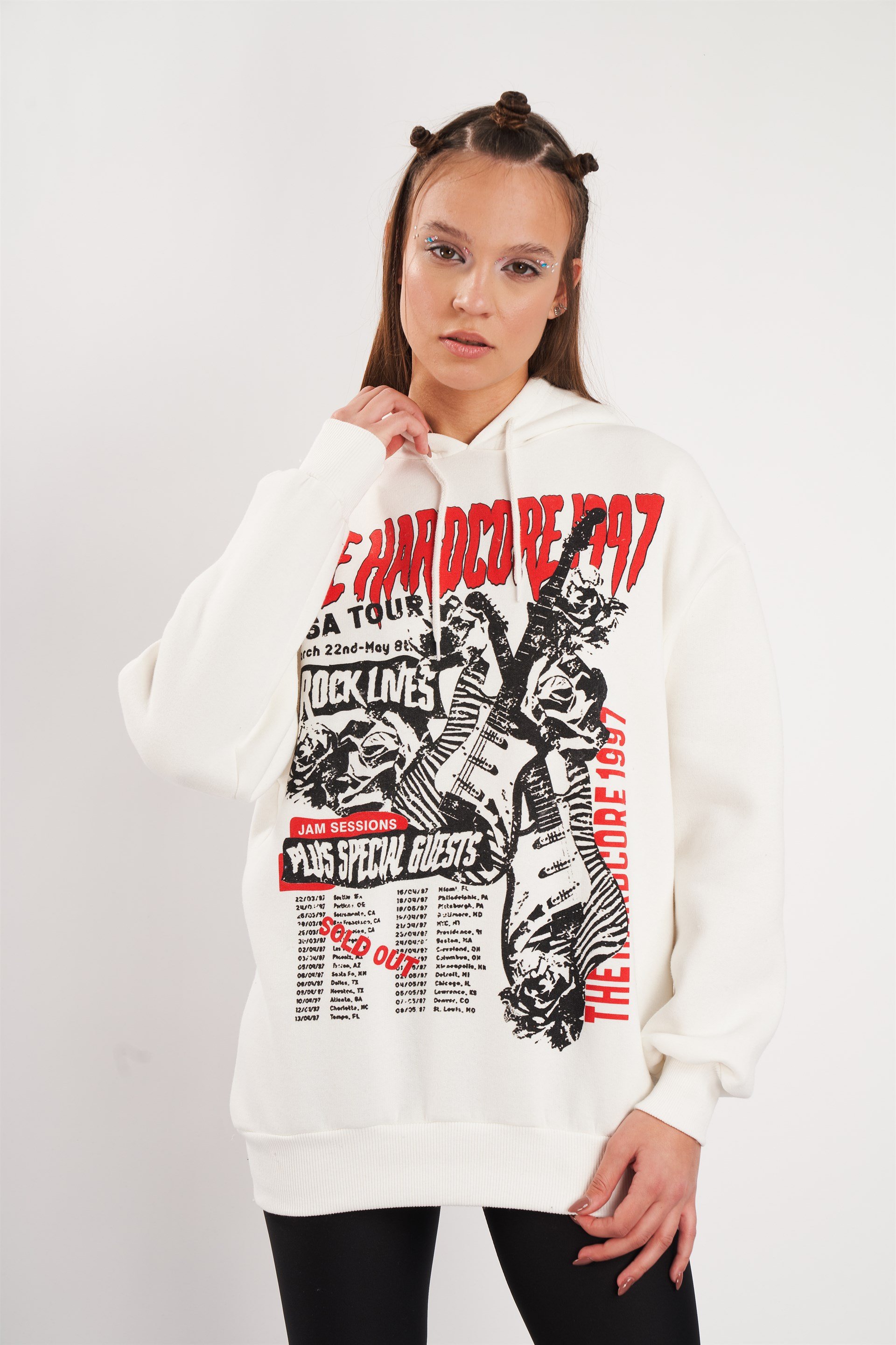 The Hardcore 1997 Baskılı Sweatshirt