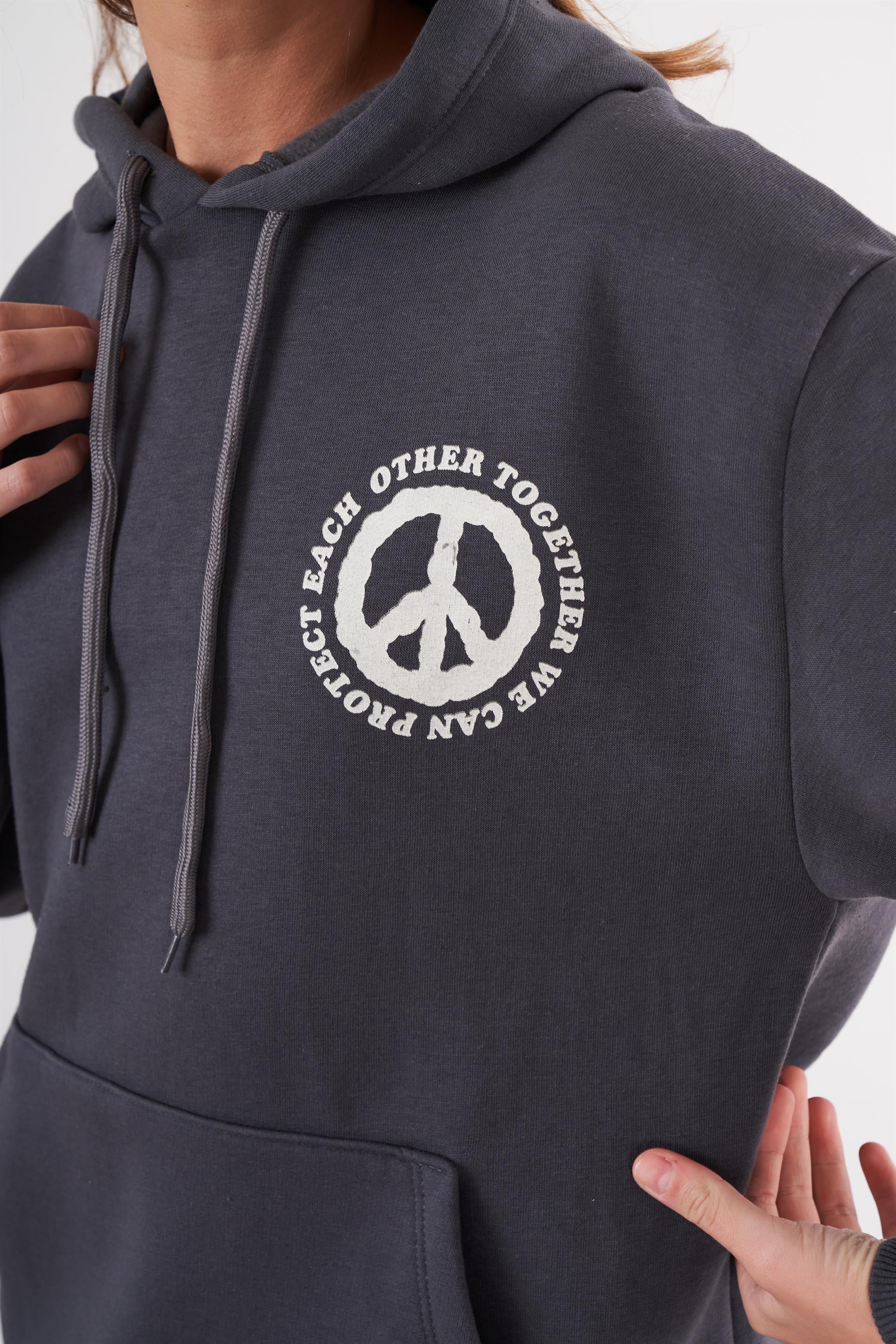 Unity Power Love Baskılı Sweatshirt