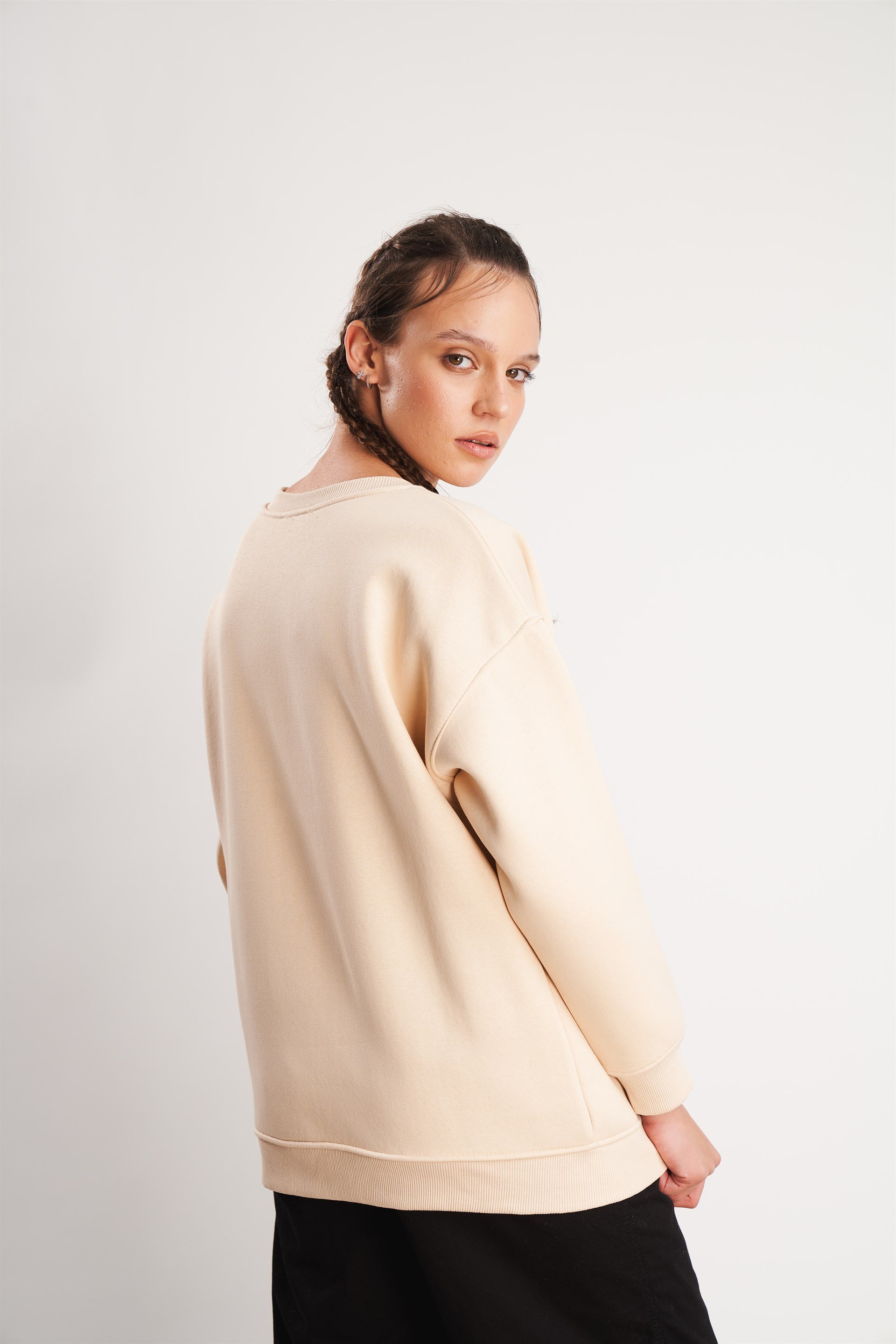 USA Baskılı Sweatshirt