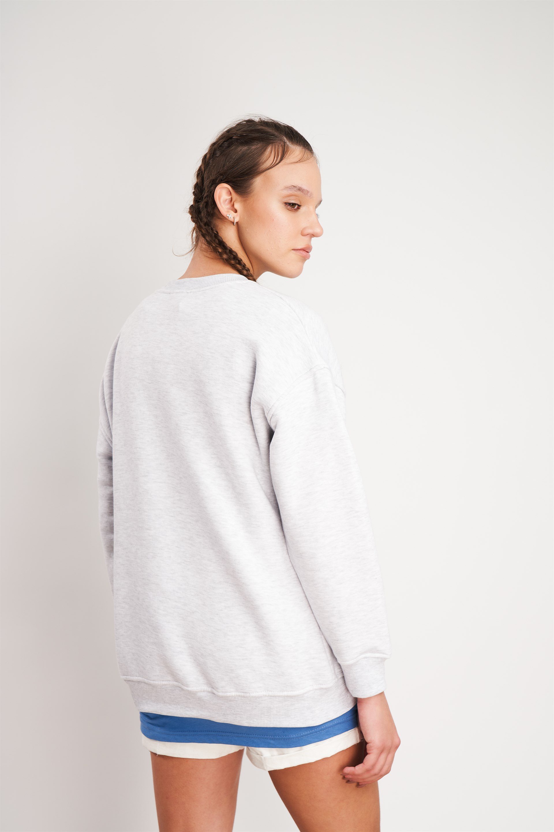 USA Baskılı Sweatshirt